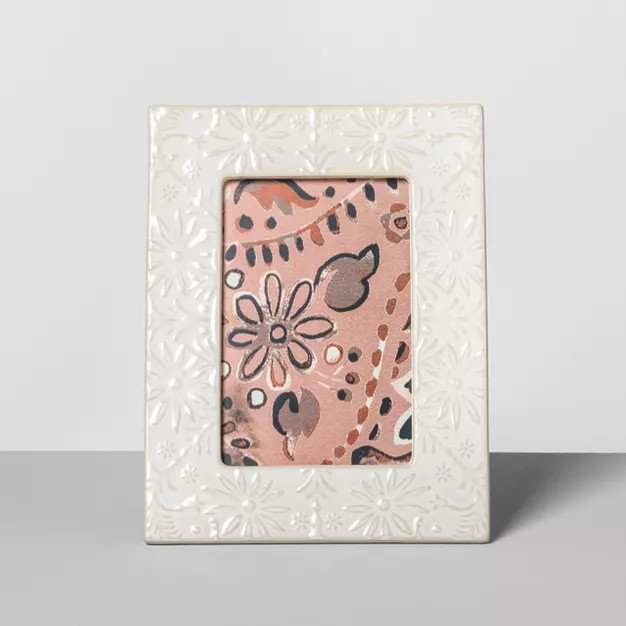 Embossed Ceramic Single Picture Frame - Opalhouse | Target