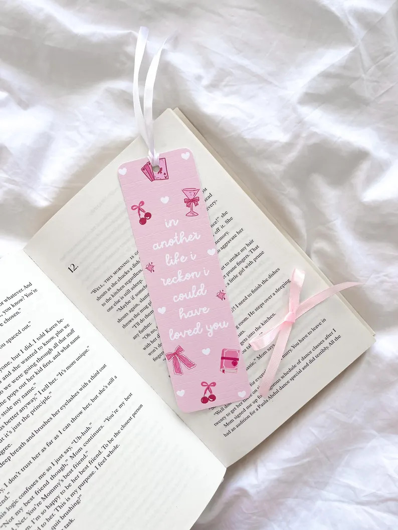 Magnolia Parks Bookmark Daisy Haites Bookmark in Another Life Quote Coquette Bow Bookmark Romance... | Etsy (US)
