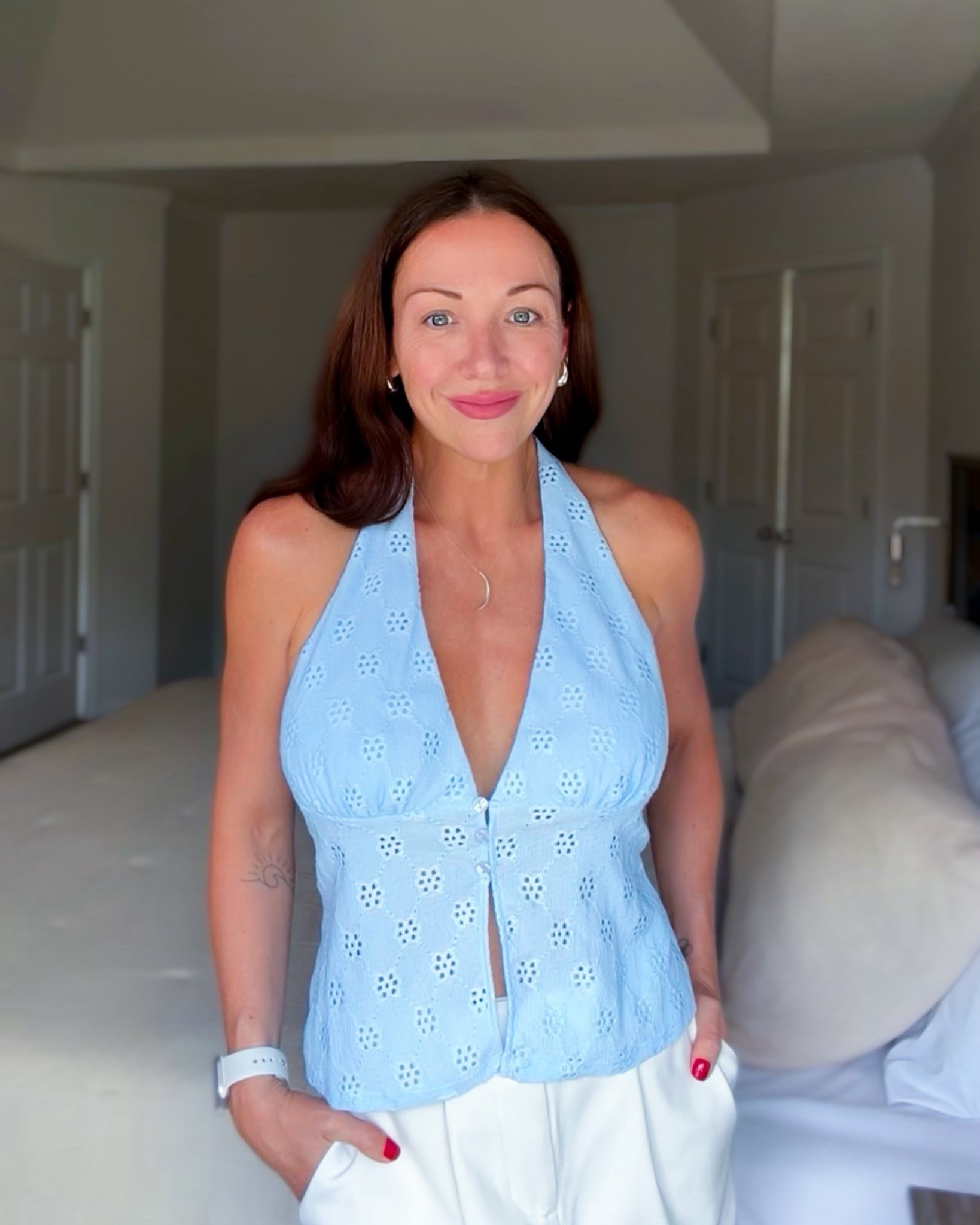 Absolutely love this Target halter top!
Wearing size small 🩵

#LTKgrwm #LTKootd #LTKOver40