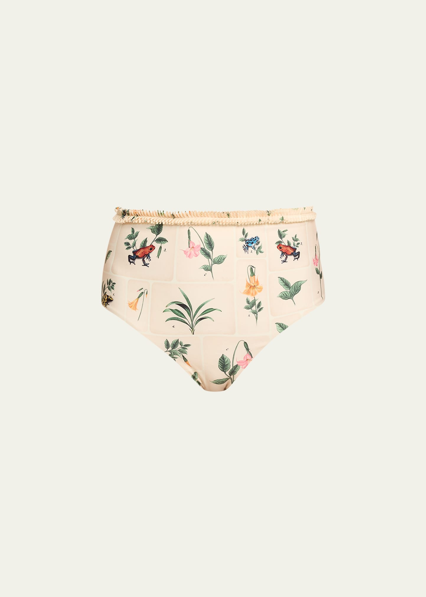 Agua by Agua Bendita Nopal High-Waisted Bikini Bottoms | Bergdorf Goodman