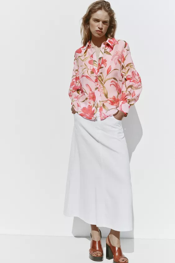 FLORAL PRINT SHIRT | Zara US