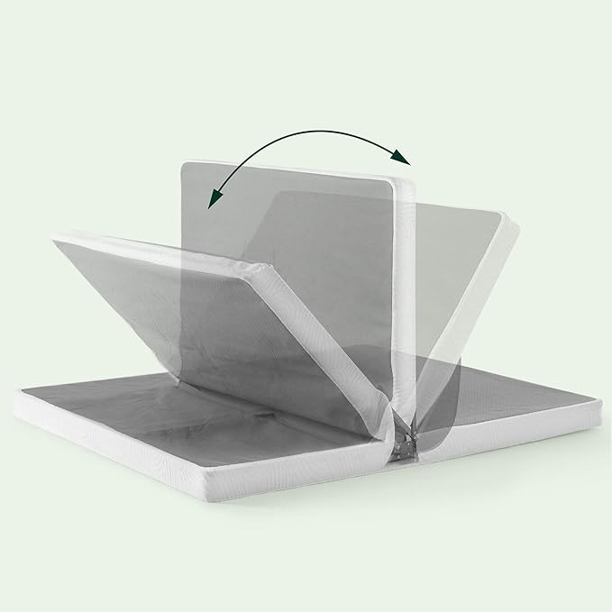 ZINUS No Assembly Metal Box Spring / 4 Inch White Mattress Foundation / Sturdy Metal Structure, S... | Amazon (US)