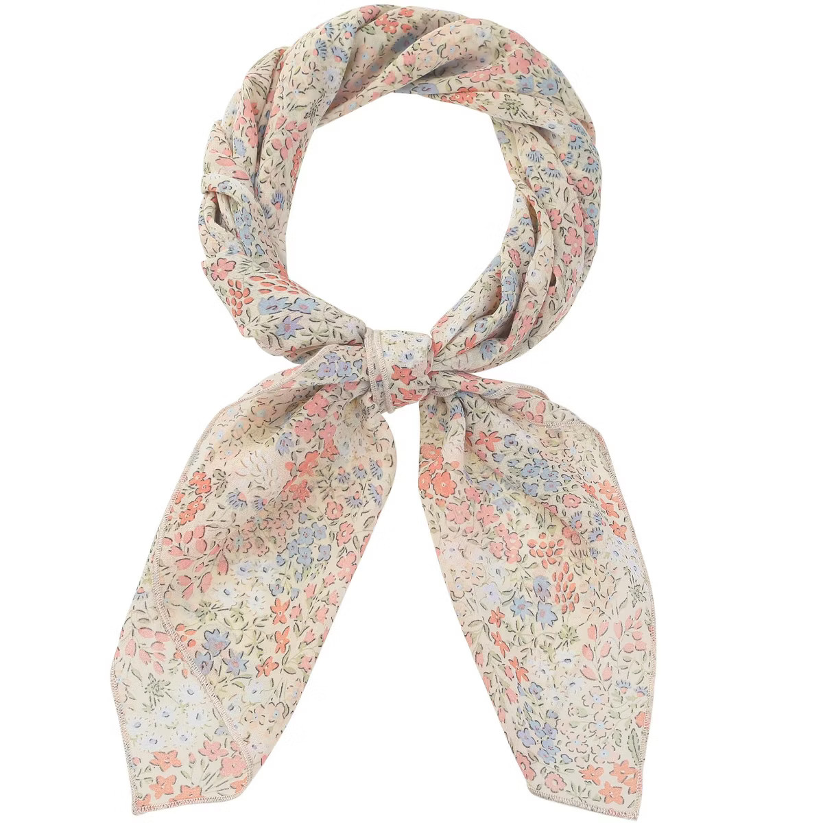 Allegra K Women's Chiffon Floral Print Square Scarves Kerchief Neck Scarf Neckerchief | Target