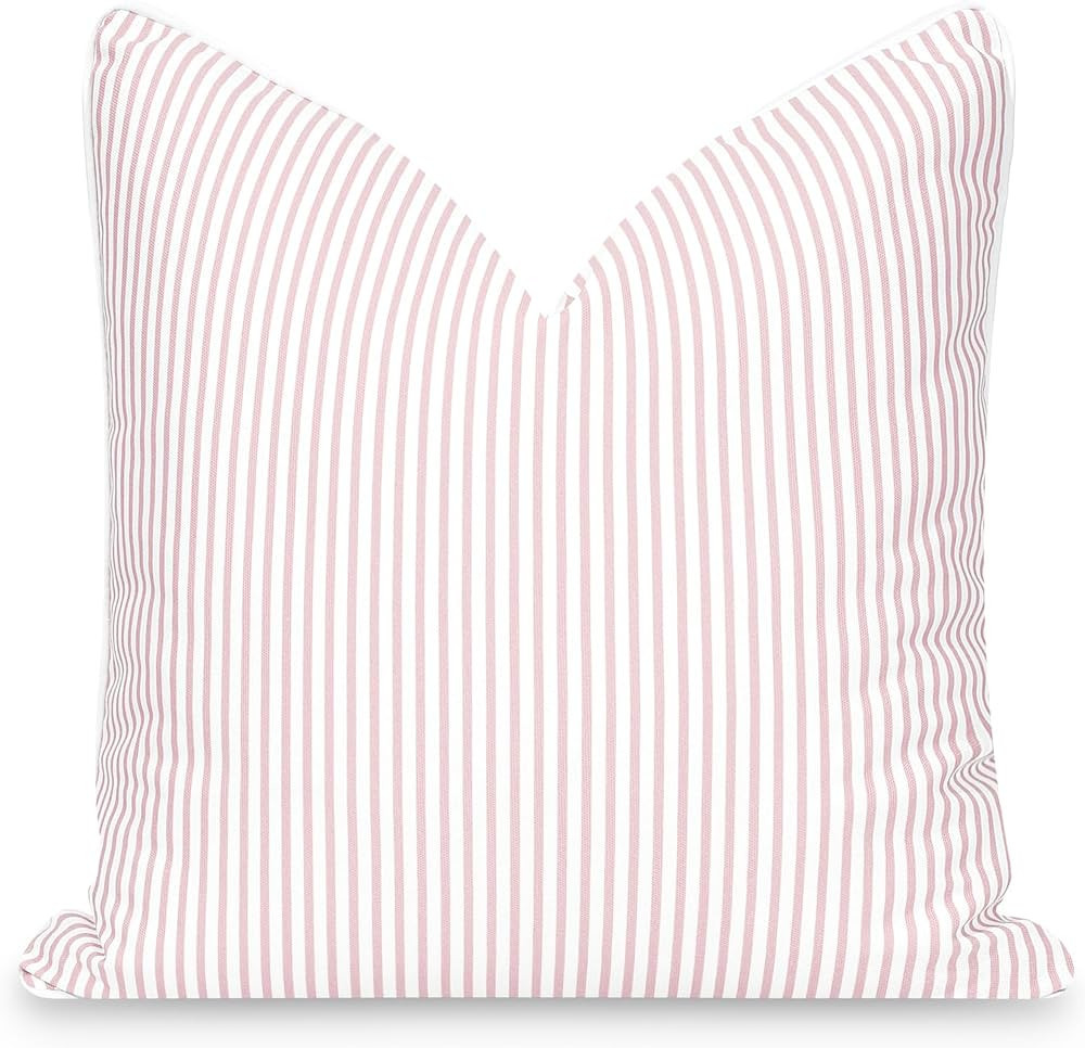 Hofdeco Premium Coastal Patio Indoor Outdoor Pillow Cover Only, 20"x20" Water Repellent for Backy... | Amazon (US)