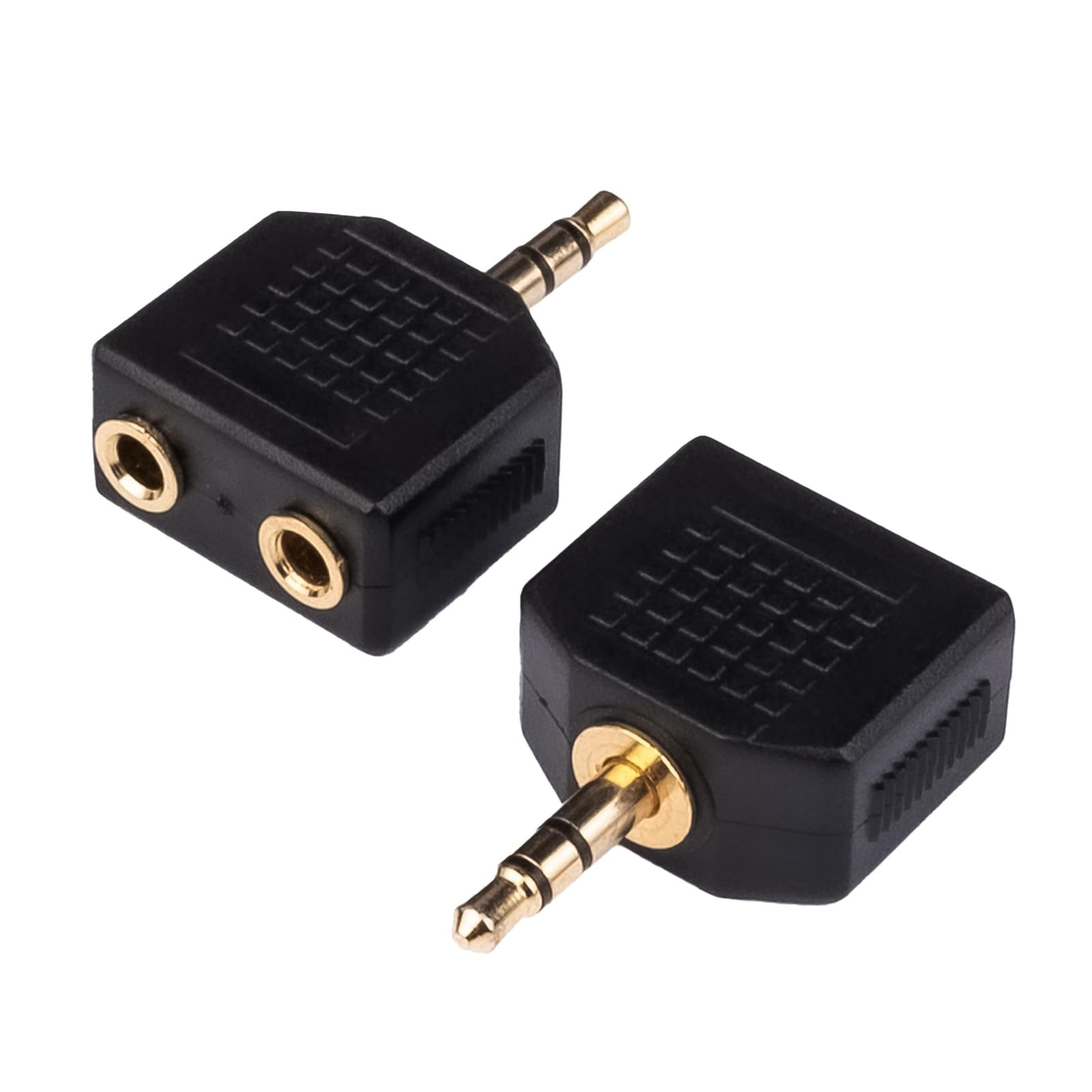 VCE 2-Pack 3.5mm Headphone Y Splitter, Gold Plated 1/8 inch Male to Dual Female Stereo Jack Adapt... | Amazon (US)