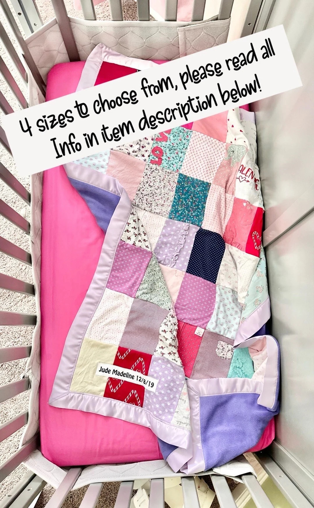 Childs Memory-crib/ Toddler Quilt With MINKY Picture Quilt - Etsy | Etsy (US)