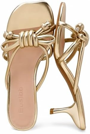 Flat Sandals for Women 2026 Luxury Open Toe Dressy Slip On Sandals Comfortable Slides for Summer | Amazon (US)
