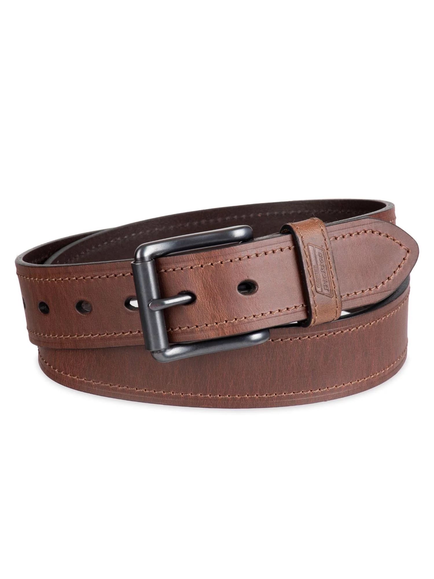 Genuine Dickies Men's Casual Brown Leather Work Belt With Big & Tall Sizes | Walmart (US)