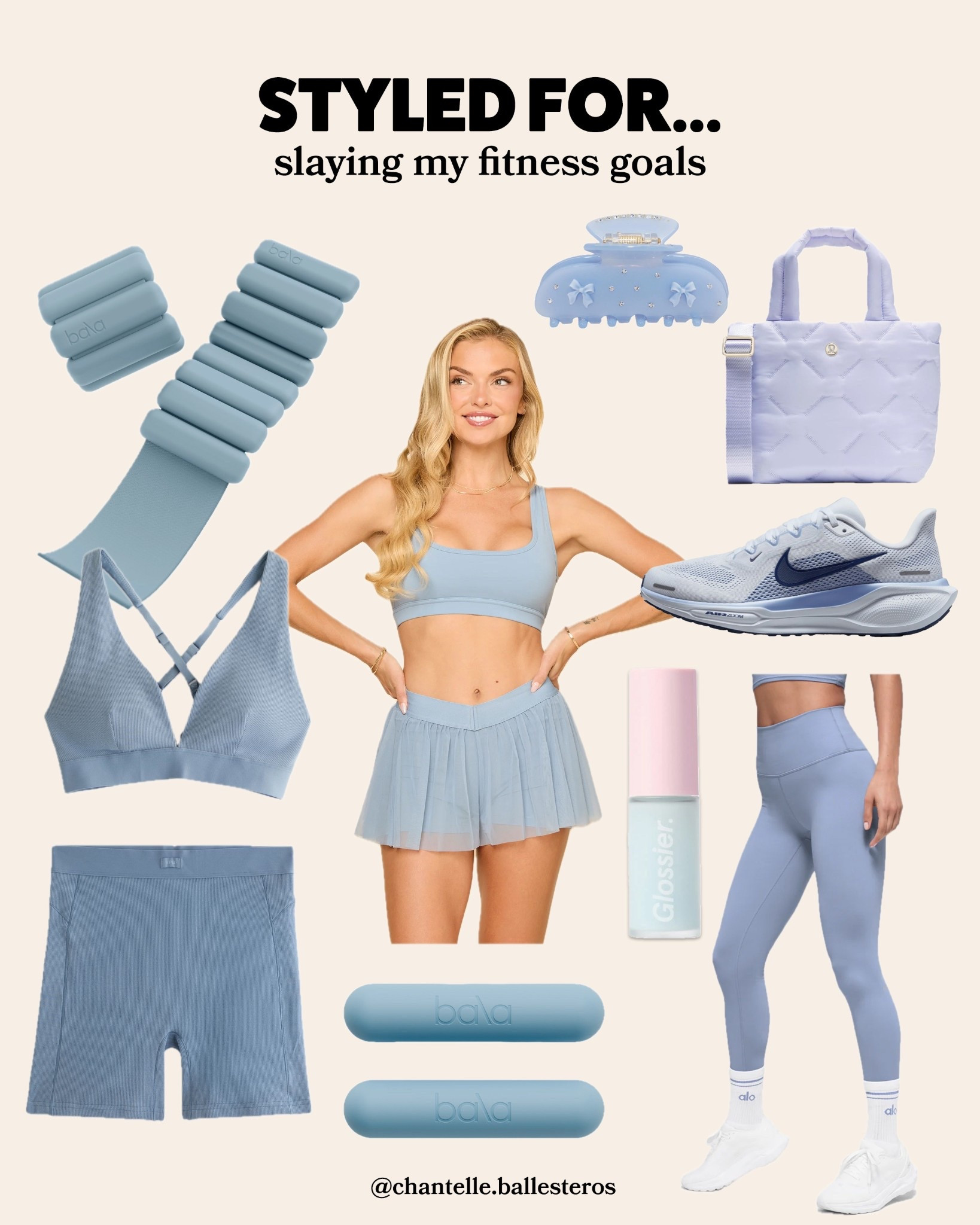 Slaying my fitness goals in style 🩵✨

If new workout gear motivates you just as much as the workout itself, this blue fitness outfit inspo is for you! A coordinated activewear set, supportive running shoes, ankle weights, and cute hair accessories make showing up for your fitness routine feel exciting and intentional.

Perfect for anyone looking for stylish workout outfits, fitness motivation, or color-themed activewear that makes you feel confident while you move. Because when you feel good in what you’re wearing, staying consistent with your fitness goals gets a whole lot easier.

✨ Save this for your next workout refresh & shop all my blue fitness favorites below! 

#LTKfitnessgoals #LTKdayinmylife #LTKActive