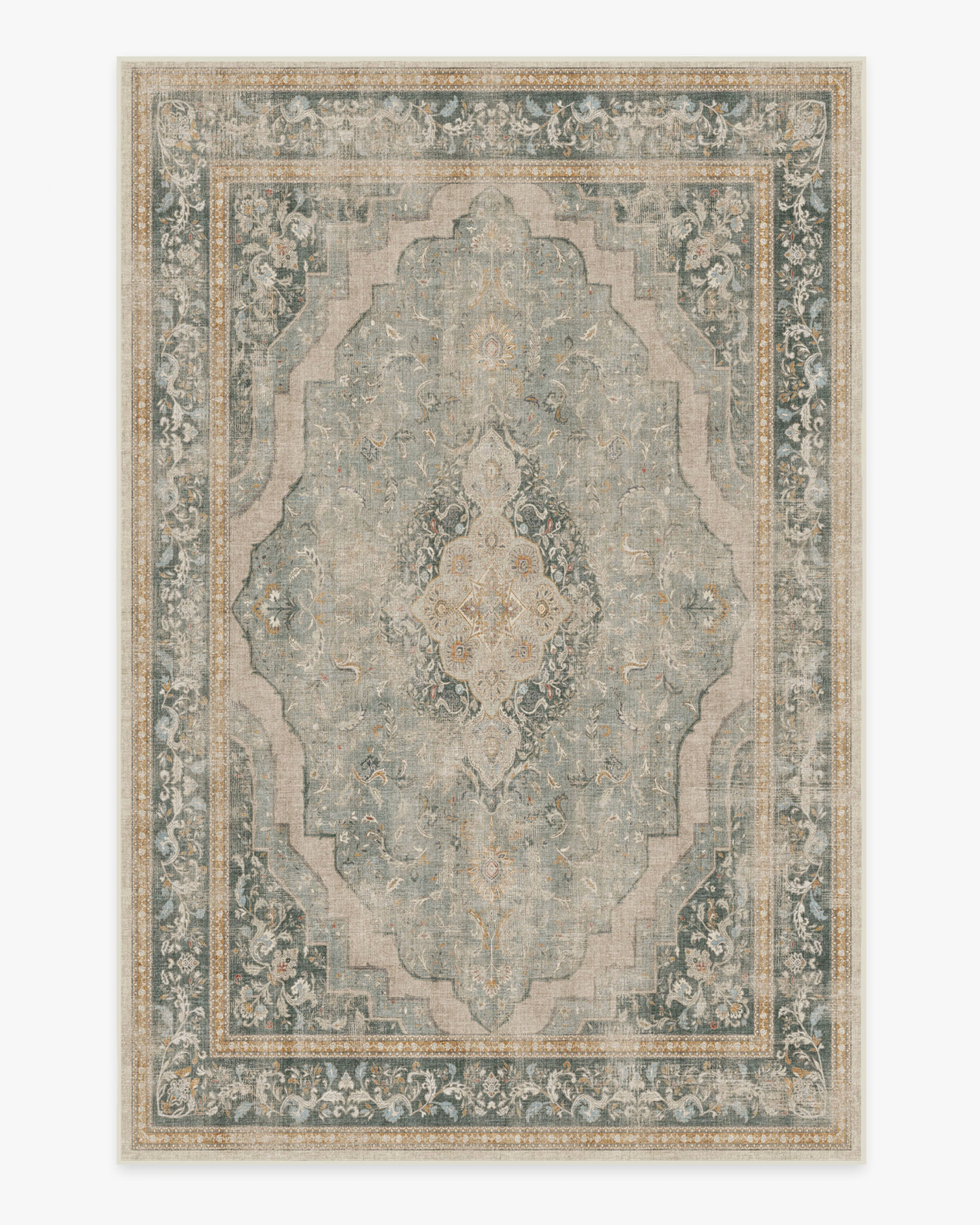 Adeline Natural Sage Rug | Ruggable