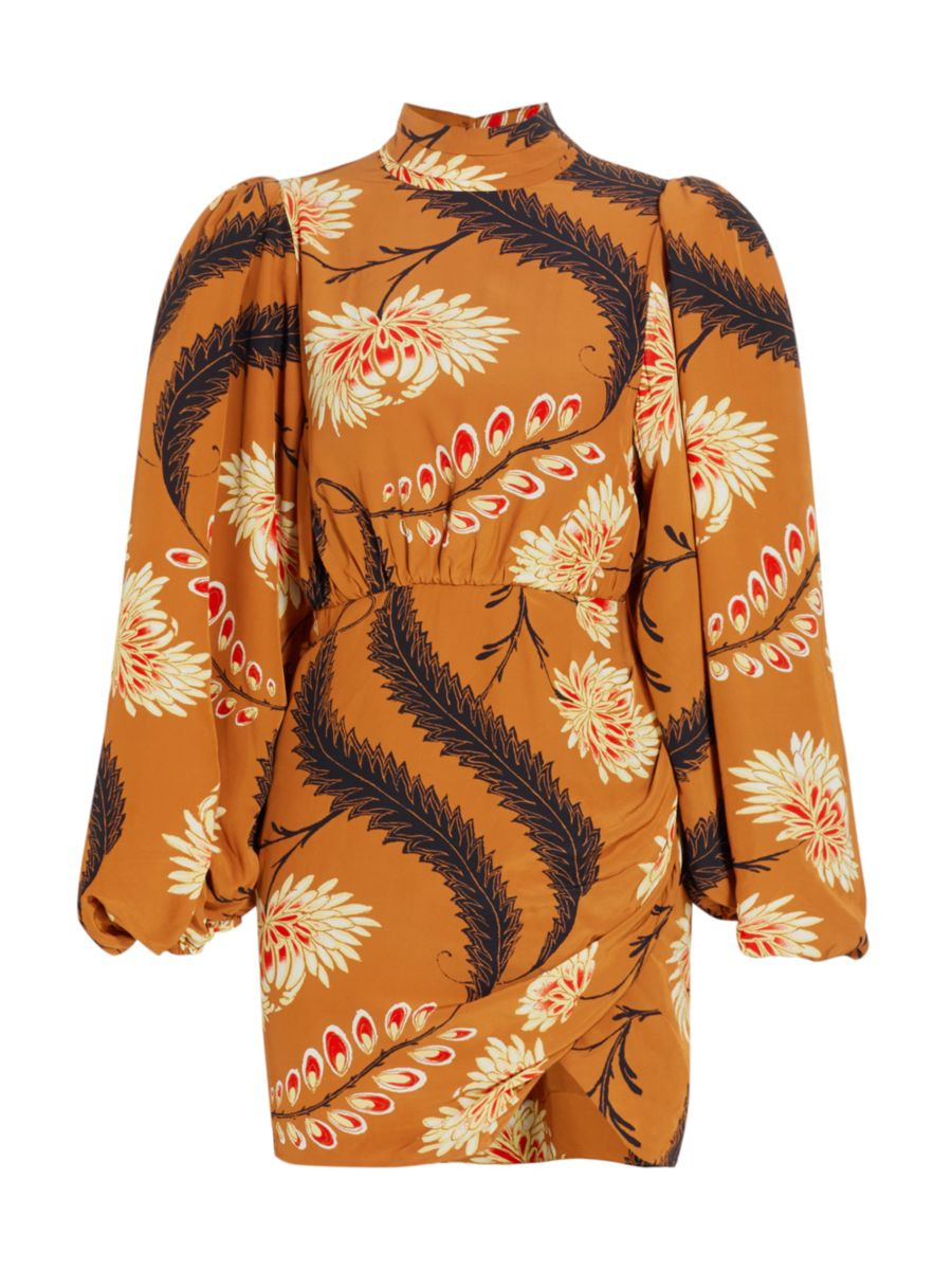 Luke Balloon-Sleeve Minidress | Saks Fifth Avenue