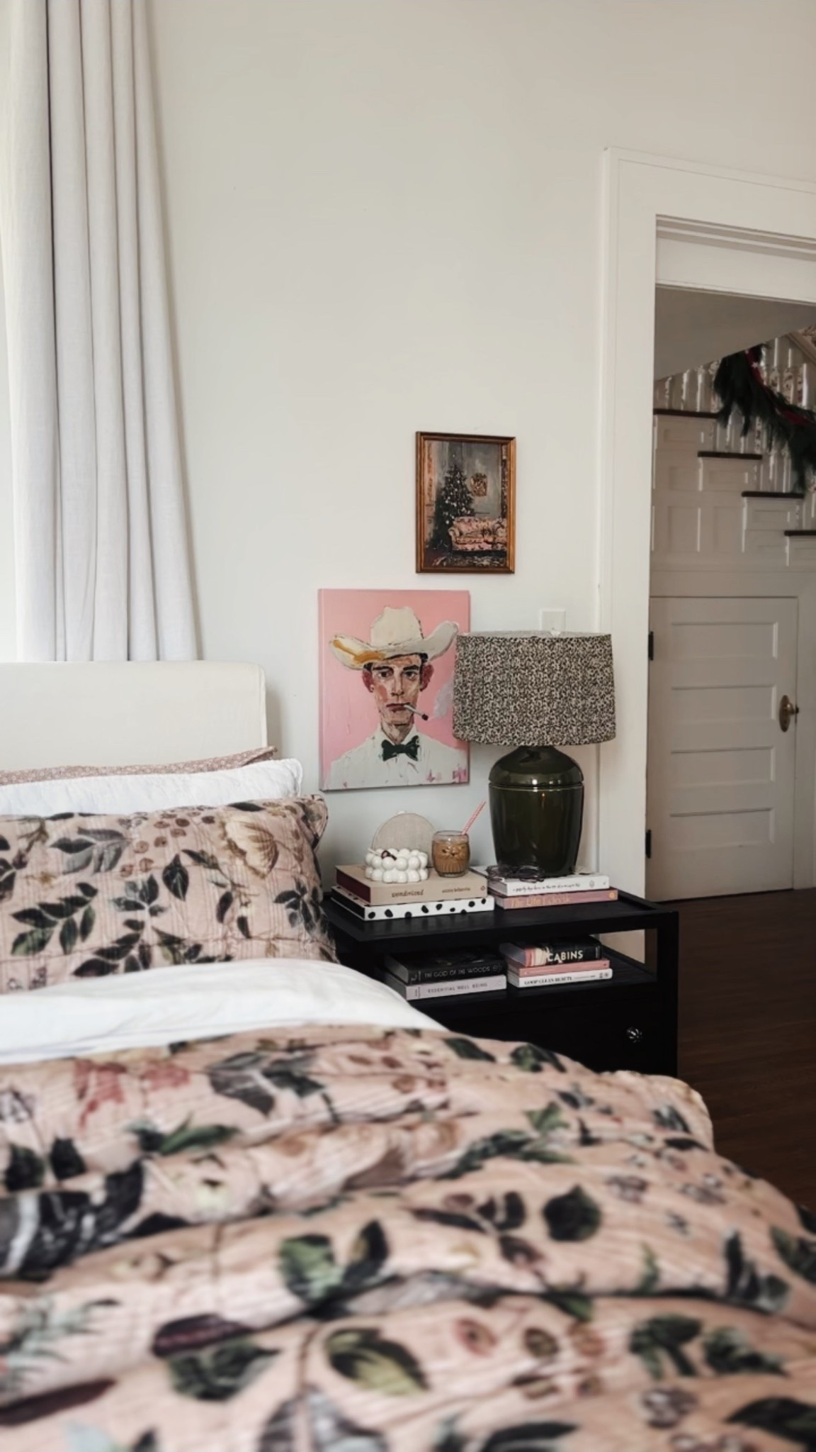 Home for the holidays with @anthropologie #AnthroPartner cozy bedding upgrade & new lamp shades from the winter collection 

#LTKHoliday #LTKHome