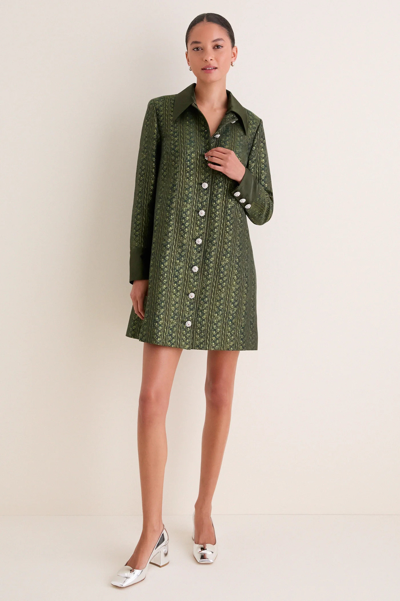 Vine Jacquard Francis Mini Dress | Tuckernuck (US)