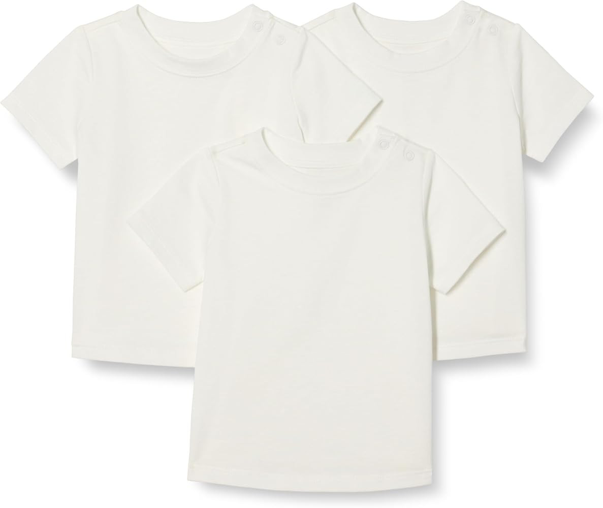 Amazon Essentials Unisex Toddlers and Babies' Short Sleeve Cotton Crewneck T-Shirts, Pack of 3 | Amazon (US)