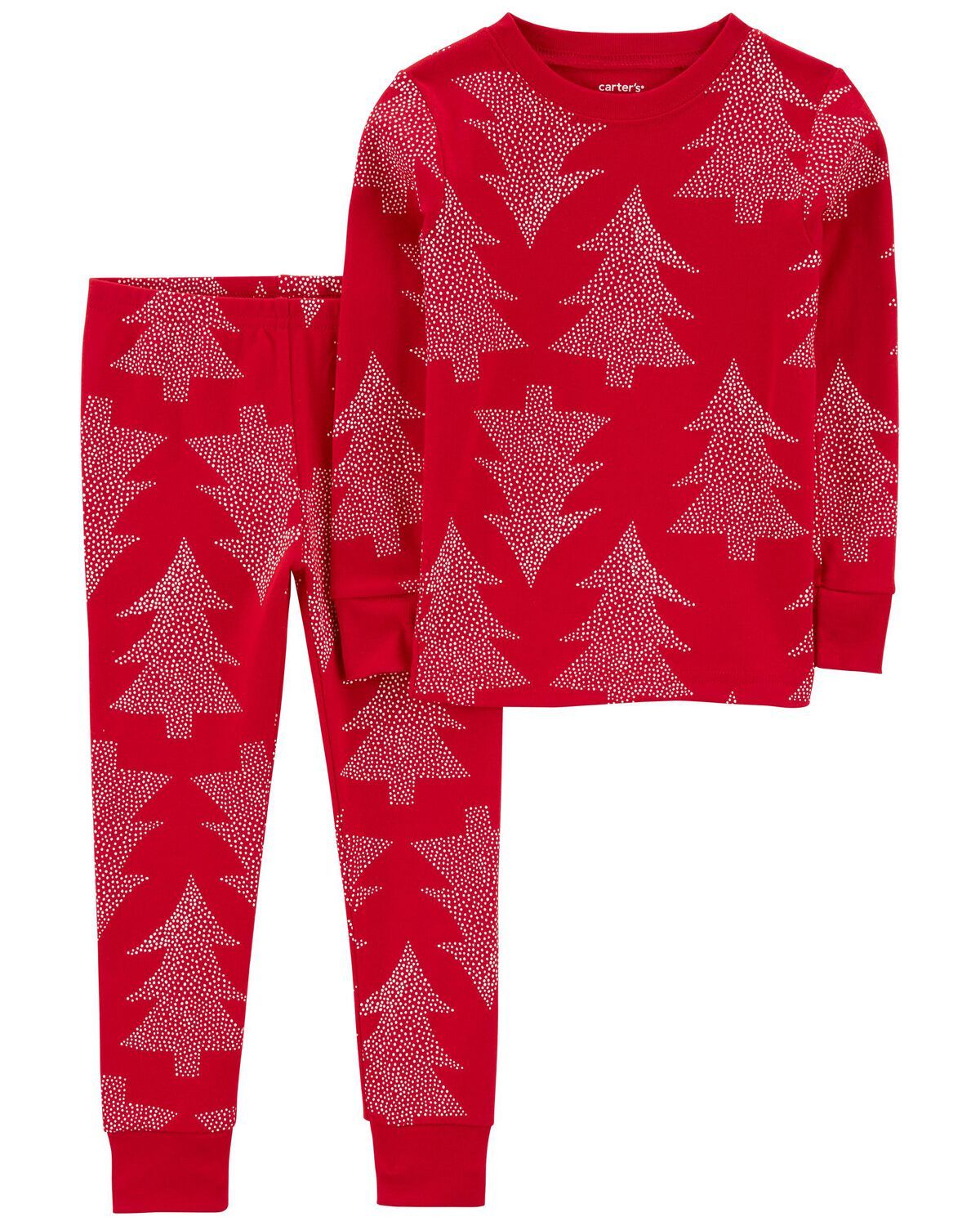 Red Toddler 2-Piece Christmas Tree 100% Snug Fit Cotton Pajamas | carters.com | Carter's