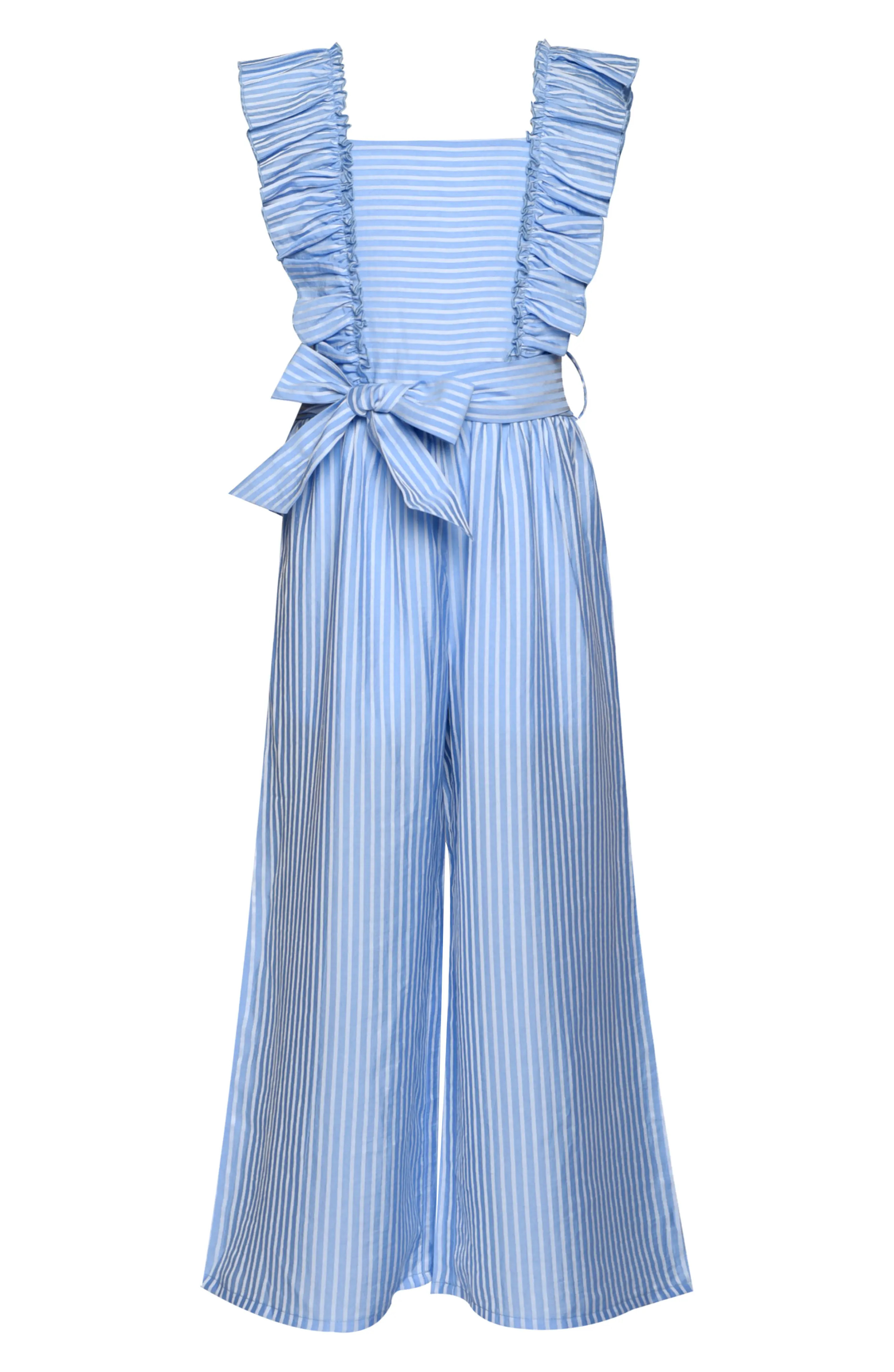 Kids' Stripe Ruffle Sleeveless Jumpsuit (Women) | Nordstrom | Nordstrom