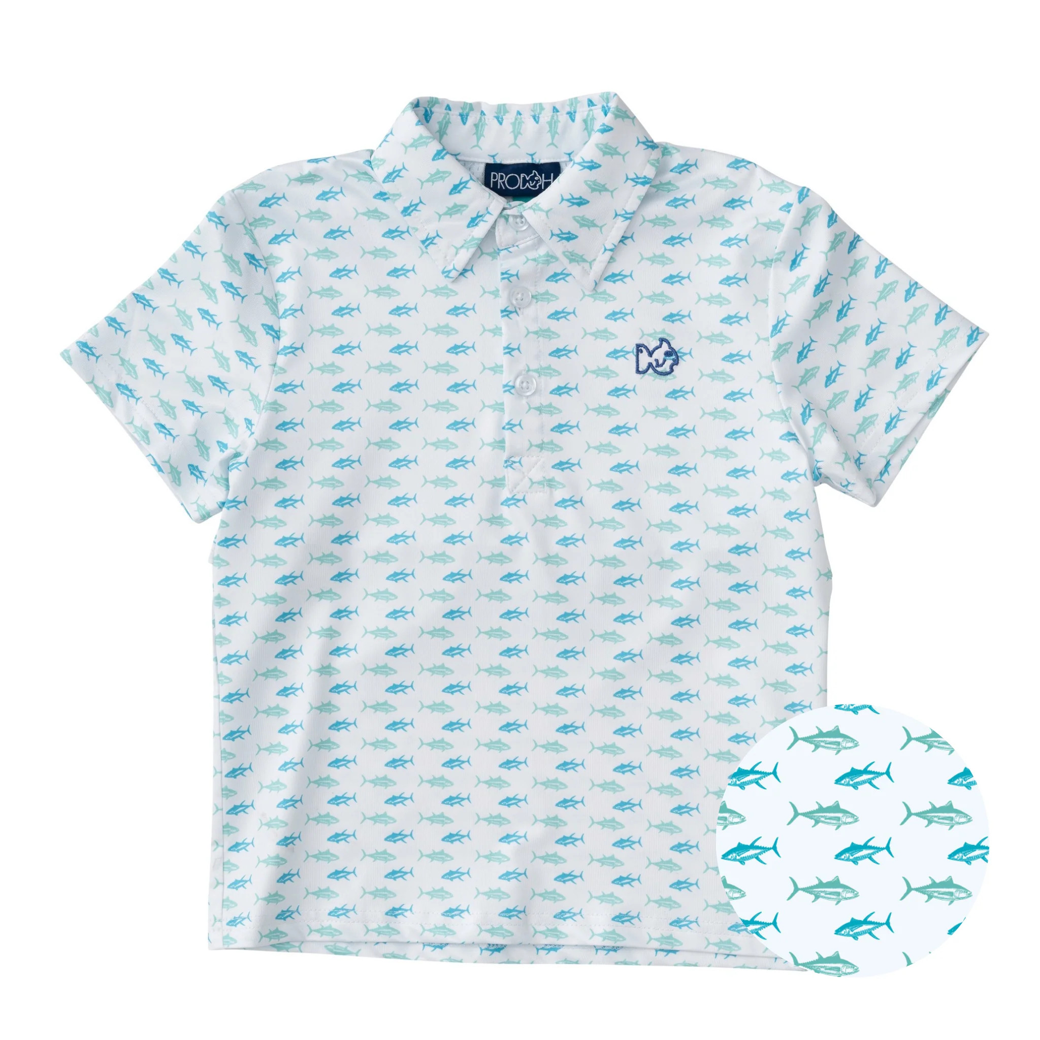 Pro Performance Polo in Twin Tuna Print | PRODOH