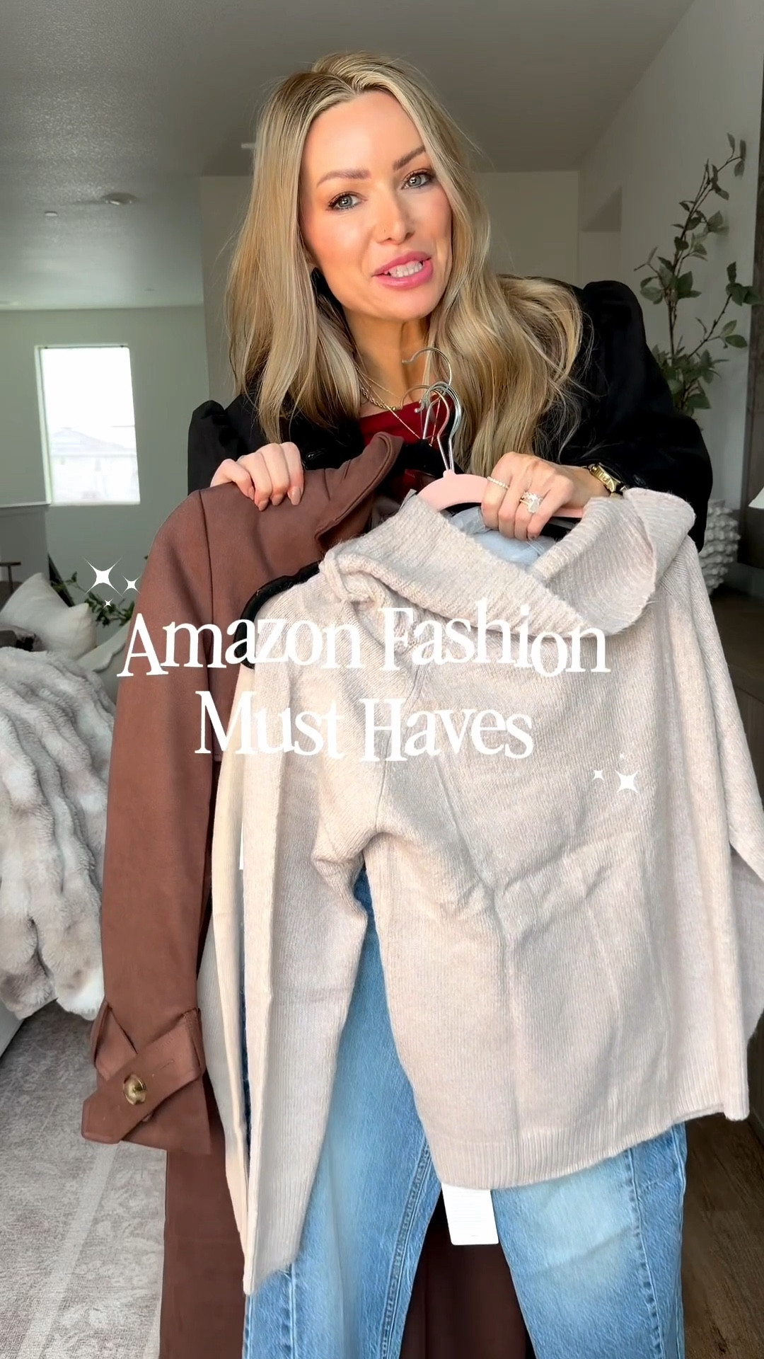 Amazon Casual Everyday! Comment 'AMAZON' for links!
Pinterest inspired faux suede trench coat, closet staple jeans, off the shoulder long sleeve tee and more!
Love these outfits for busy mom life, errands, weekends, work from home life, travel and more! #casualoutfit #momstyle