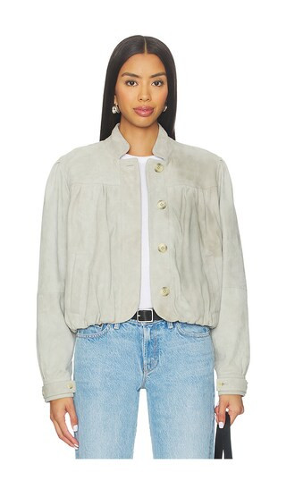 BLOUSON EN DAIM NIMBUS | Revolve Clothing (Global)