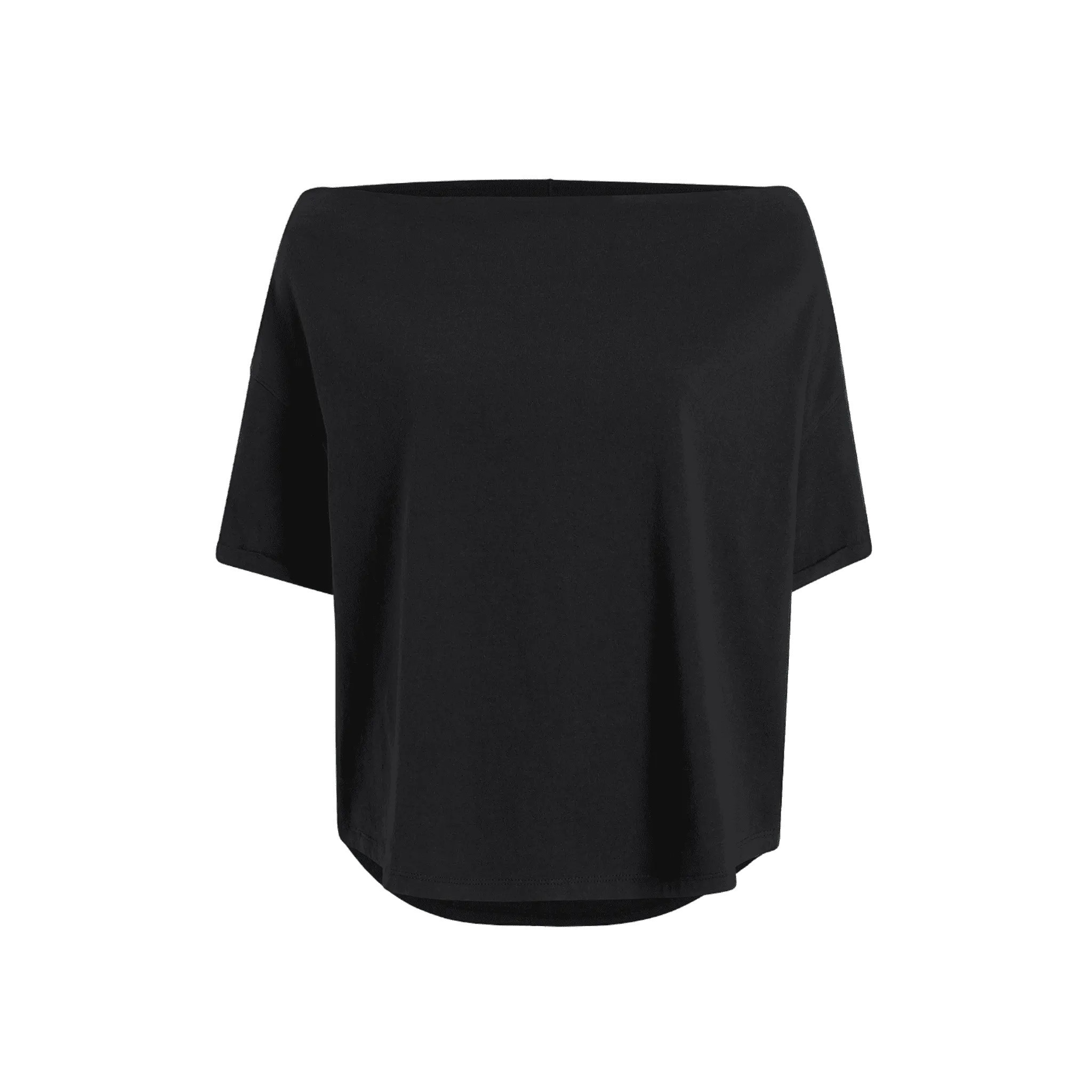 Women's Off The Shoulder T-Shirt | Black - nuuds | nuuds