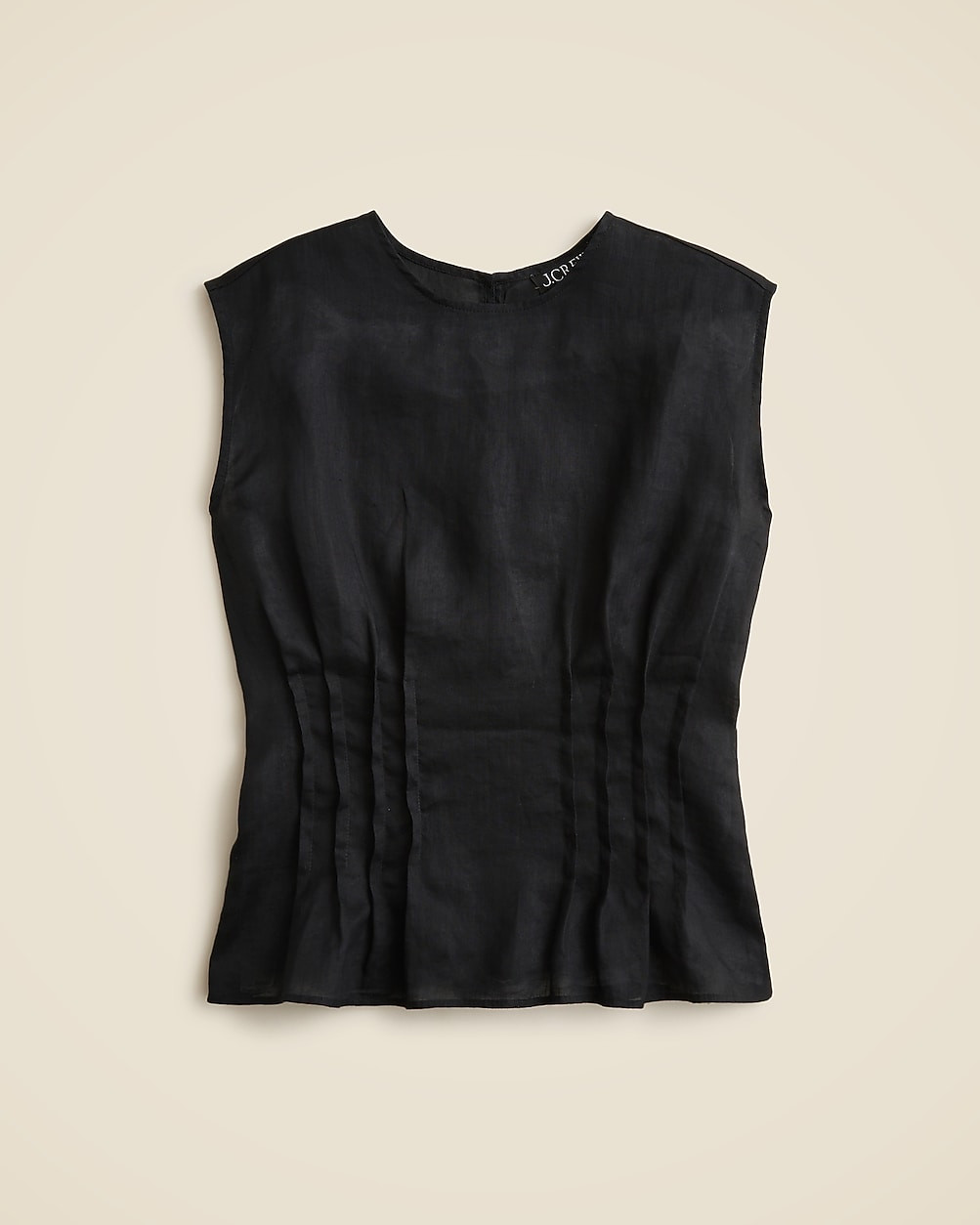 Pintuck shell top in ramie | J. Crew US