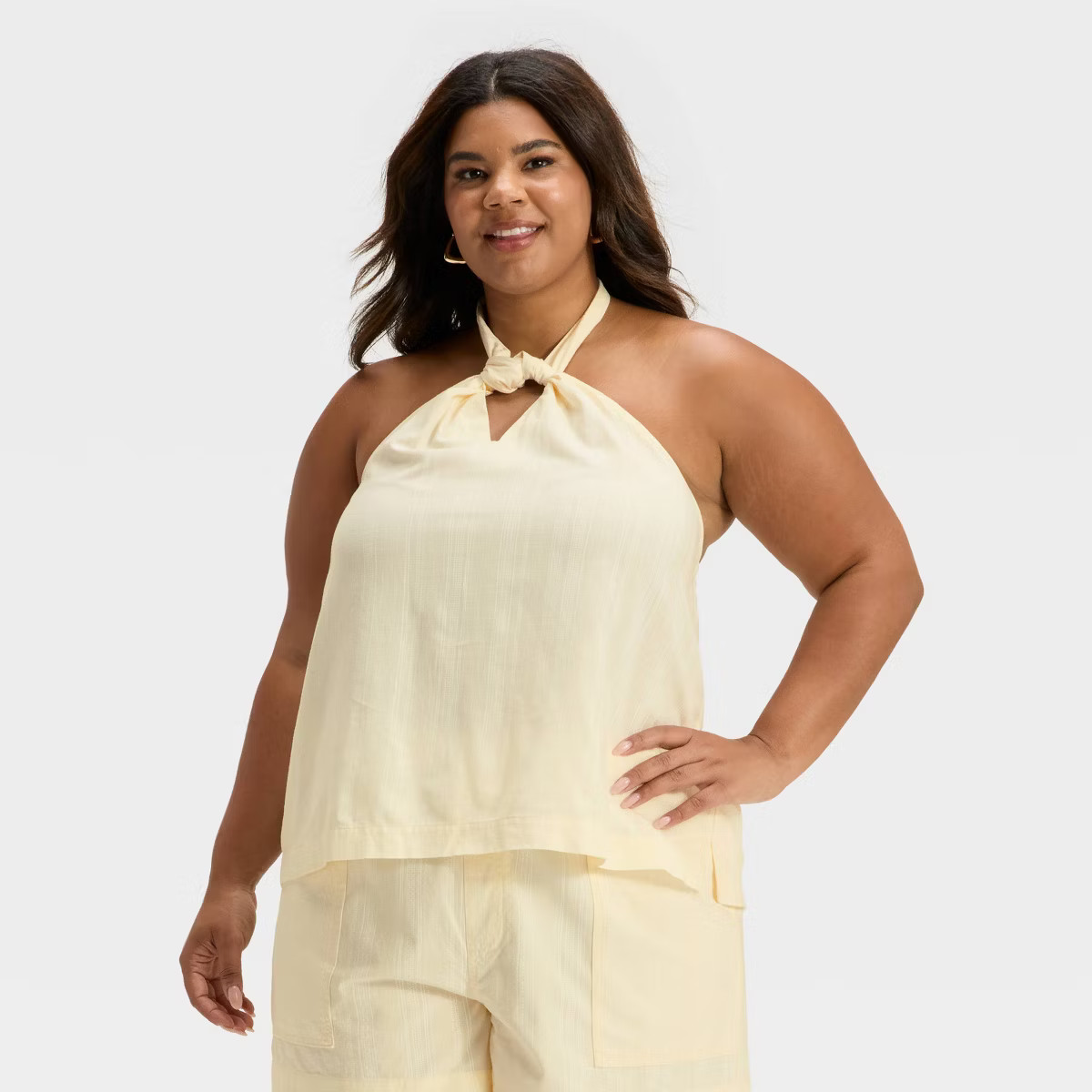 Women's Knotted Halter Top - Universal Thread™ | Target