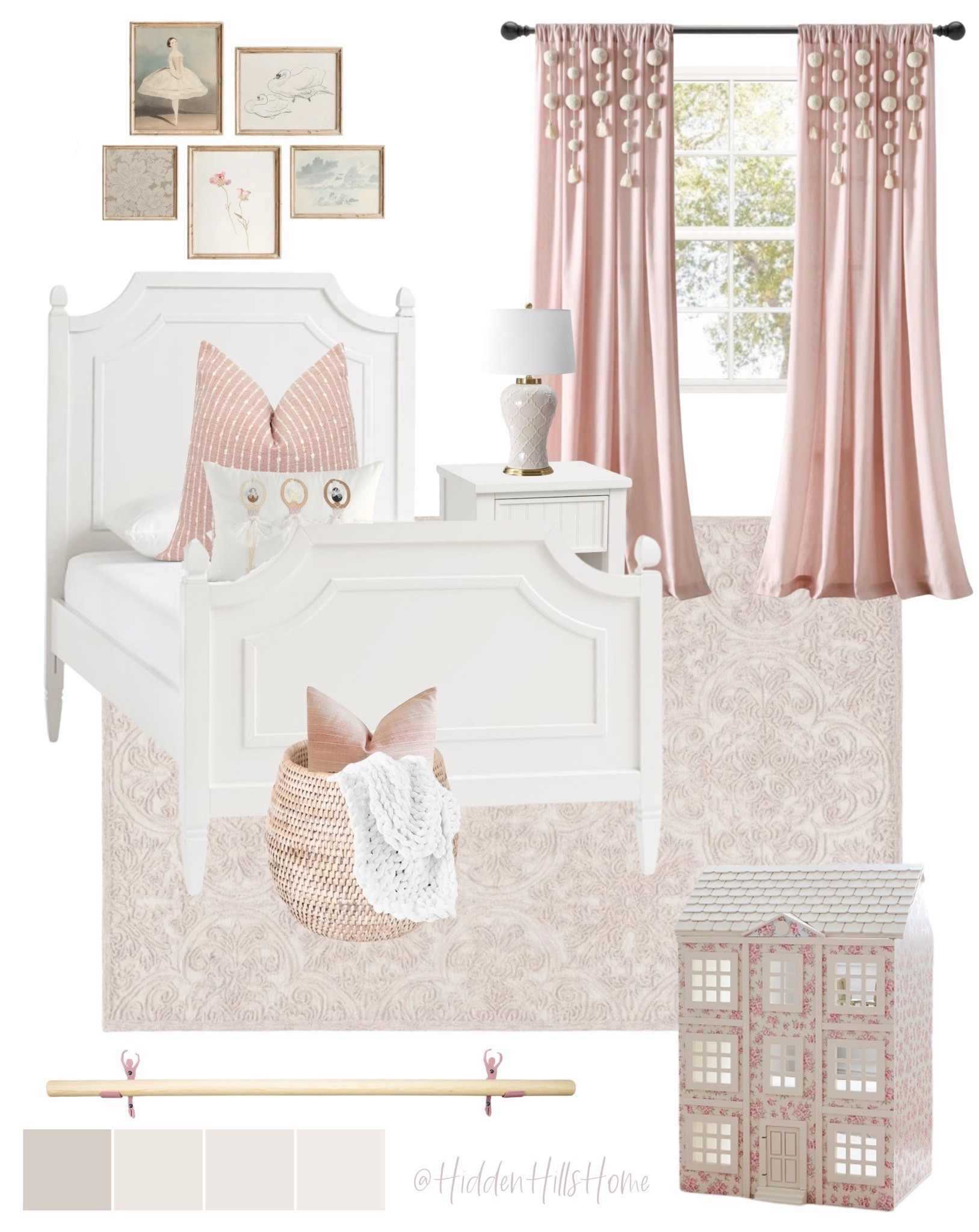 Little girls bedroom decor, girls room decor mood board, home decor, kids bedroom, pink bedroom, girls ballet bedroom, ballerina, cute girls room ideas #girlsroom



#LTKKids #LTKHome #LTKSaleAlert