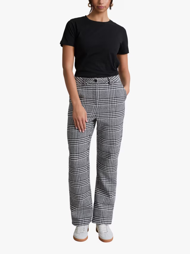 Hay Life Prince of Wales Check Suit Trousers, Black/White | John Lewis (UK)