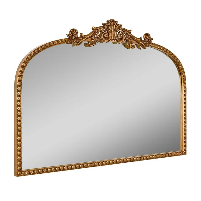Crystal Art Gallery 24" x 34" Gold Traditional Arch Decor Mirror | Walmart (US)