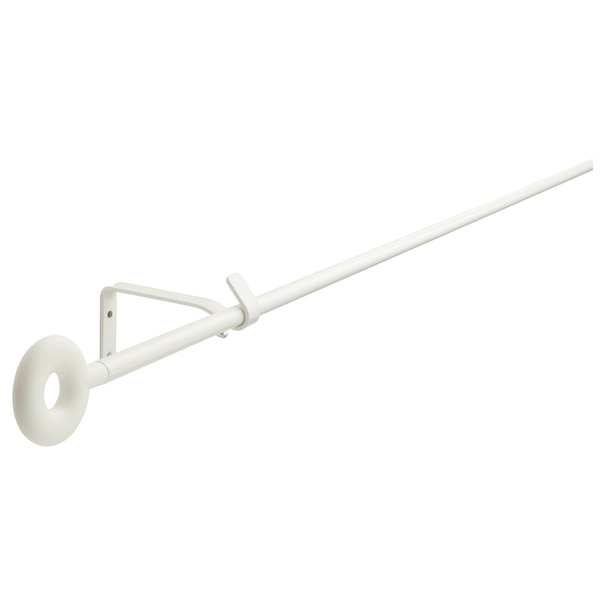 IRJA Curtain rod set, white, 55 " | IKEA US