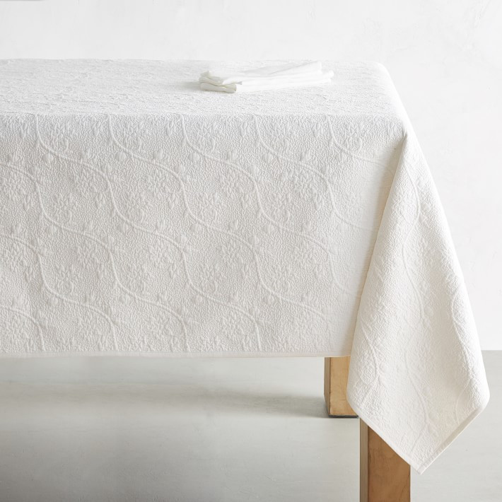 Vine Floral Boutis Tablecloth | Williams-Sonoma