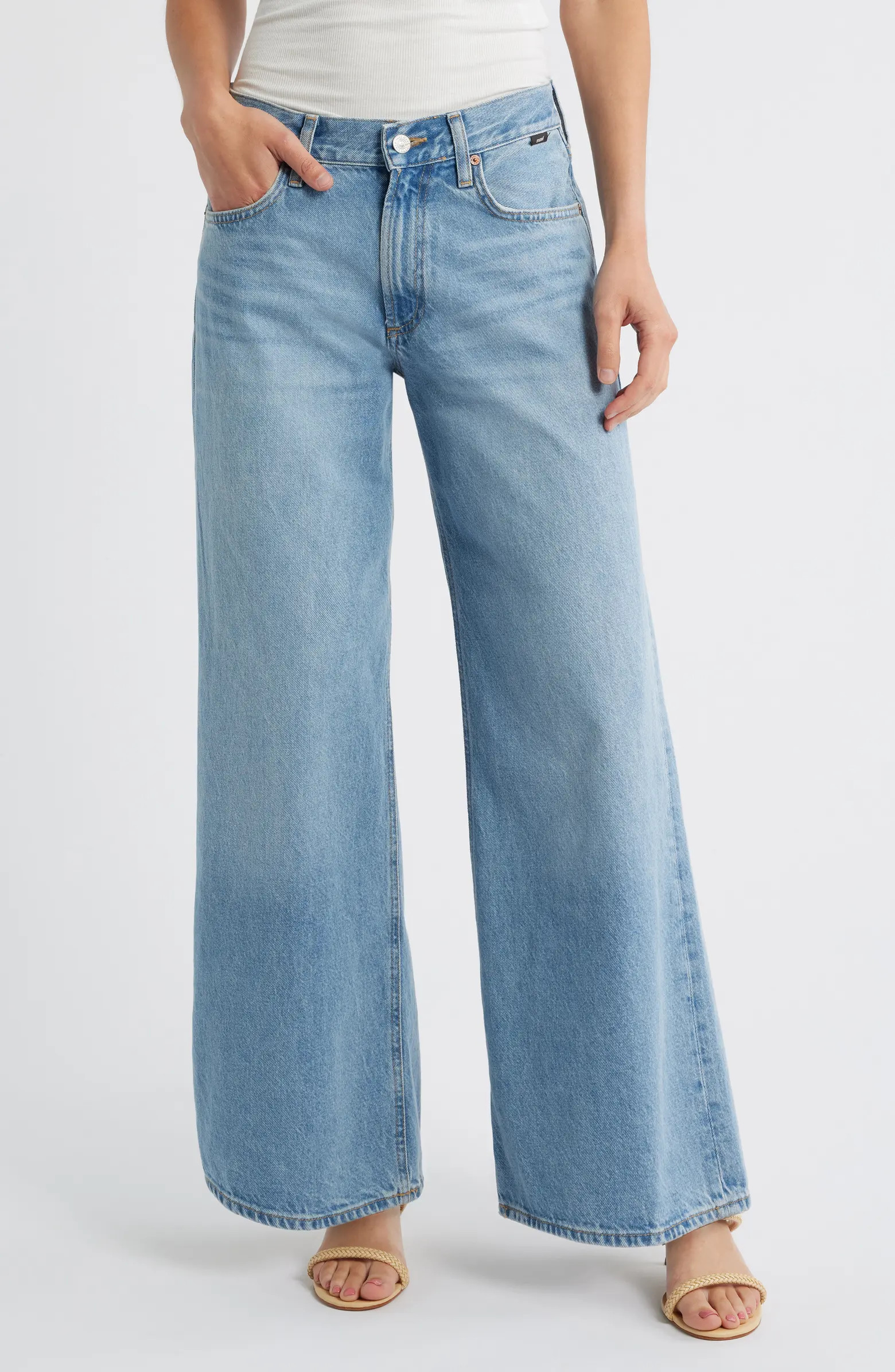 Sandy Low Waist Wide Leg Jeans | Nordstrom