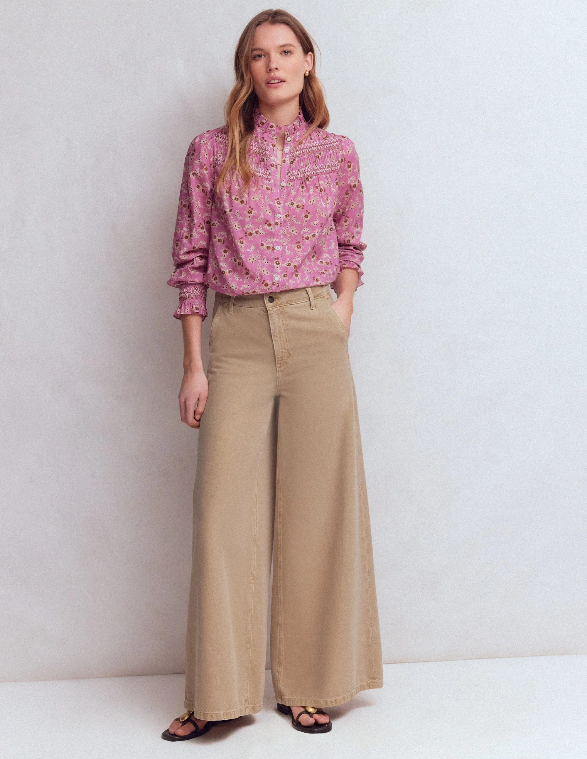 High Rise Palazzo Jeans-Amphora | Boden (US)