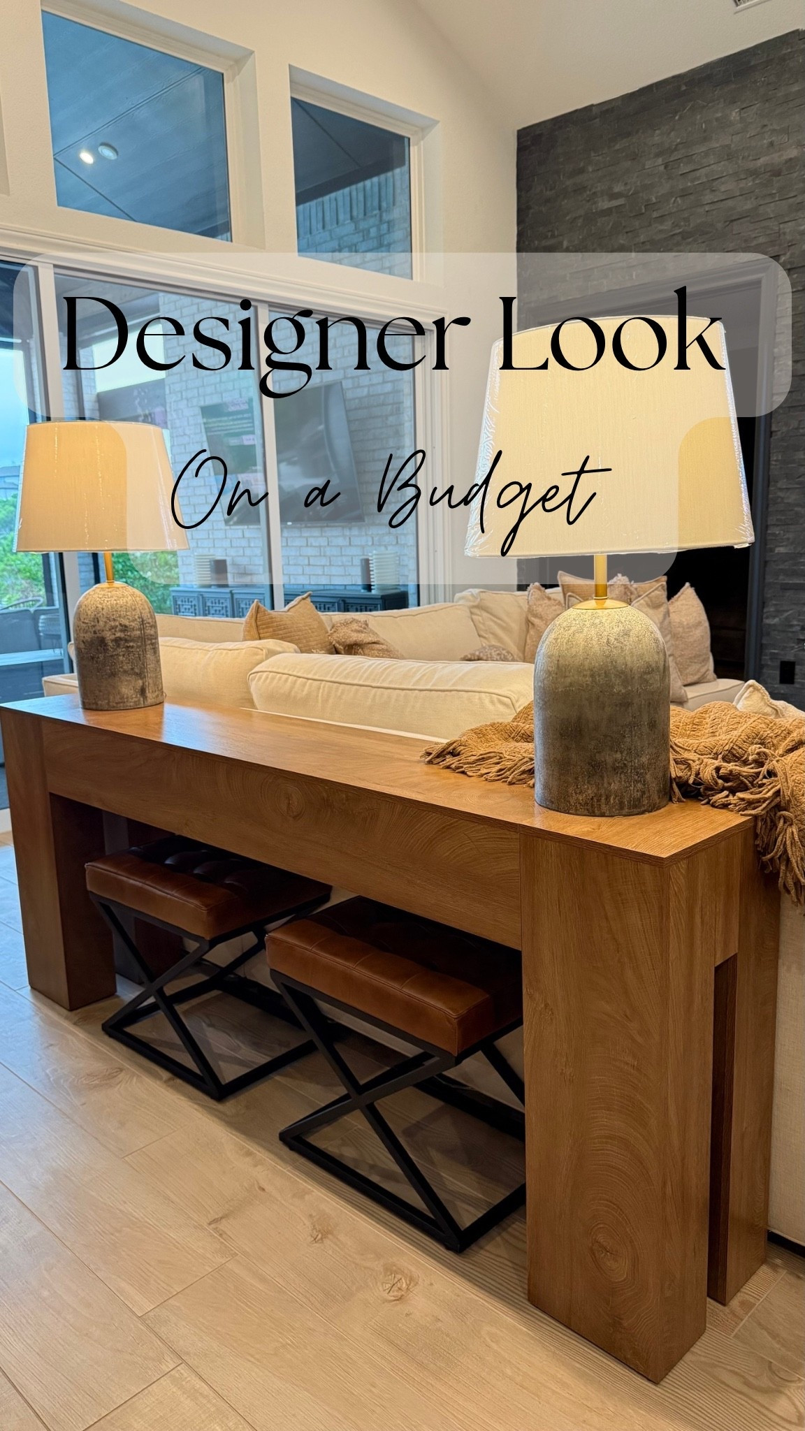Redesigning your home on a BUDGET.   
This sofa/entryway table will transform the look of your living room or hallway. 

#homedesign #livingroomdesign #entrywaydesign

#LTKHome