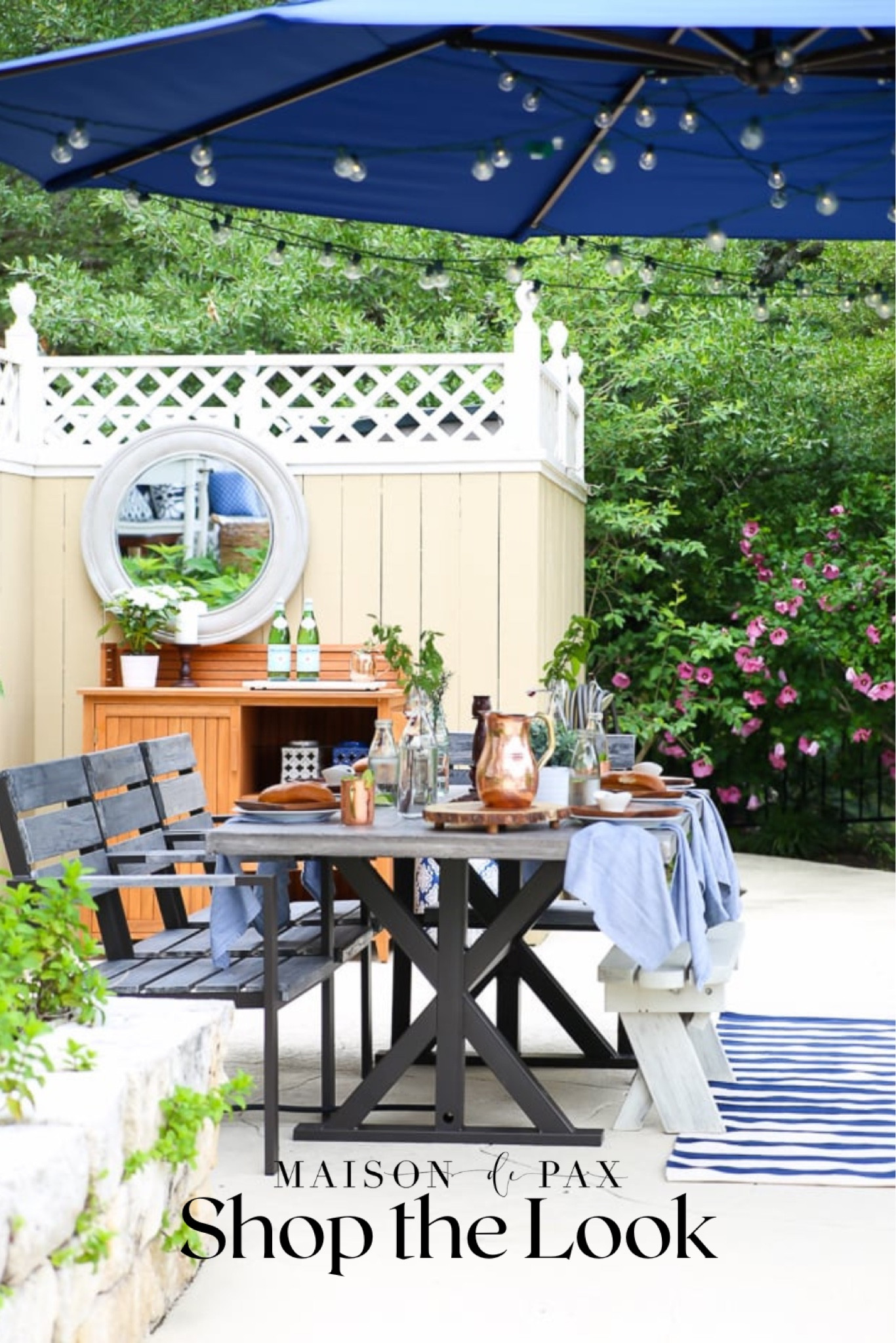 Spring and summer vibes with these outdoor patio favorites! Patio table, rug, bench, potting table, umbrella

#LTKfamily #LTKSeasonal #LTKhome
