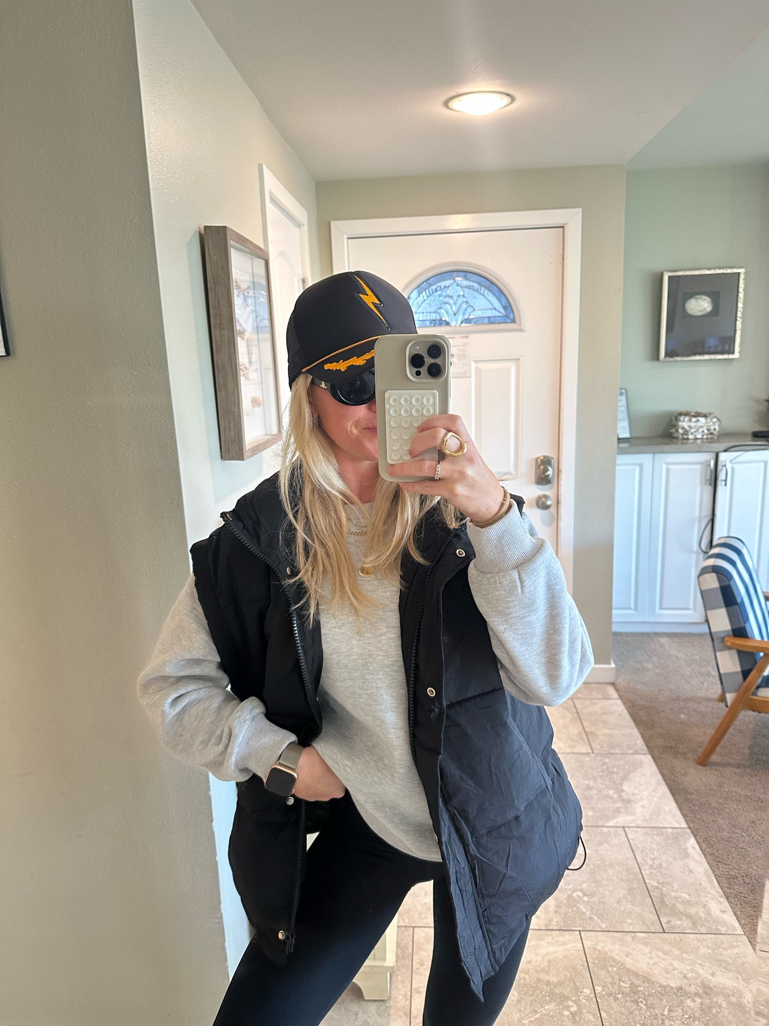 Wearing size small vest- fits oversized 