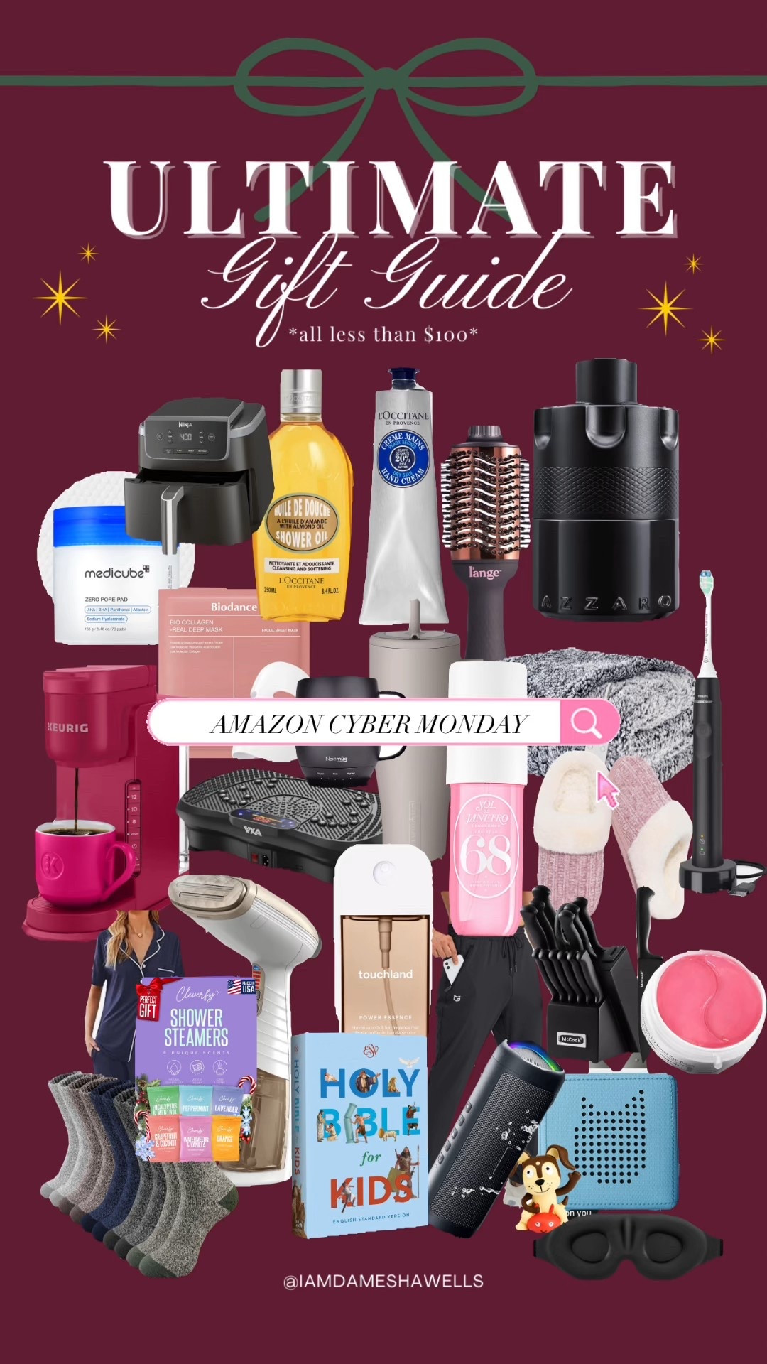 THE ULTIMATE GIFT GUIDE😍🎁✨ I did the holiday shopping for you, so you don’t have to! Everything here is from Amazon’s cyber Monday sale and it’s all LESS THAN $100! Some things are even as low as $9! 🤭😝 I know, I’m pretty amazing 🥰 There’s something on this gift guide for everyone on your list, so go ahead and get your holiday shopping done now❤️🎄

#LTKFindsUnder100 #LTKGiftGuide #LTKCyberWeek