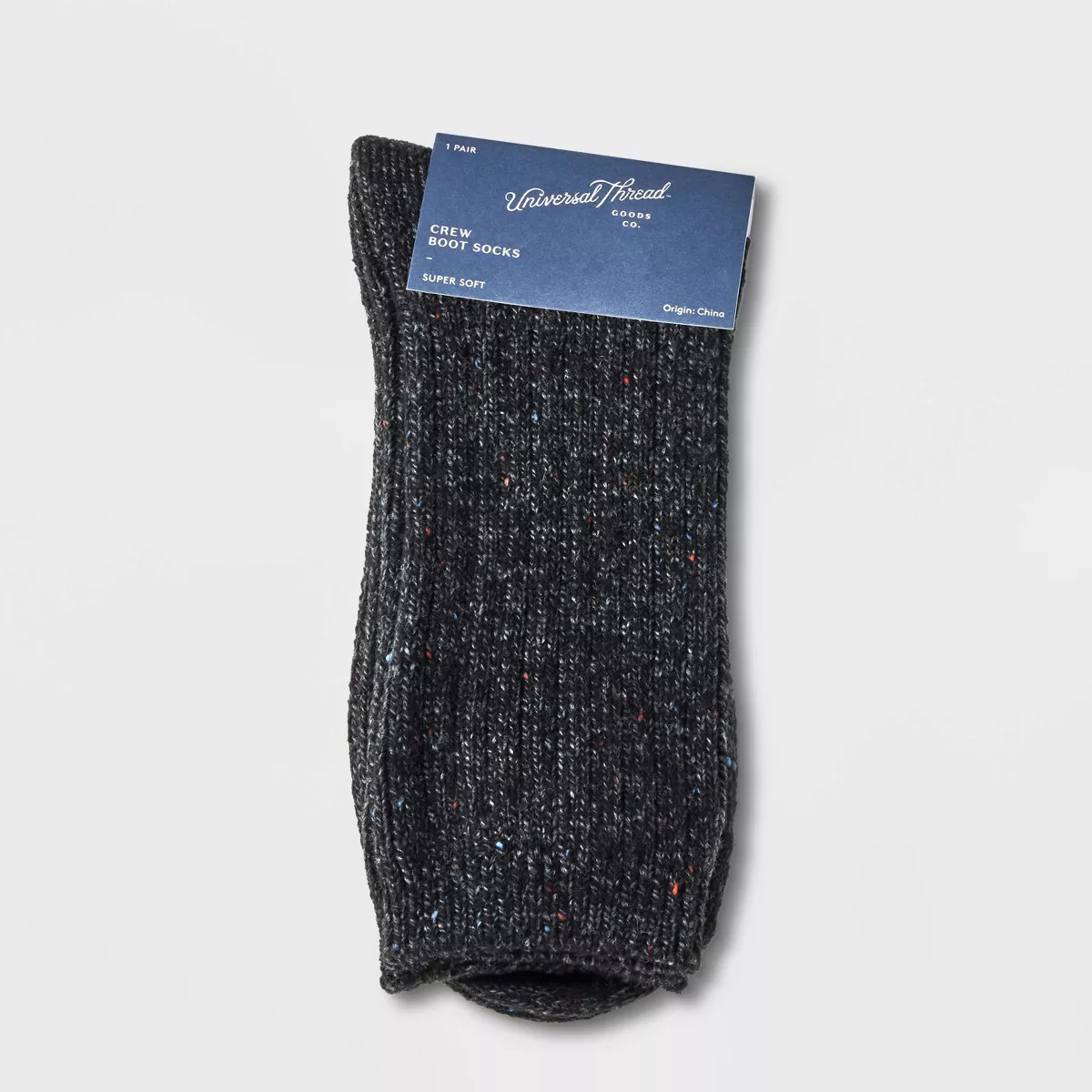 Women's Flecked Rib Supersoft Crew Boot Socks - Universal Thread™ 4-10 | Target