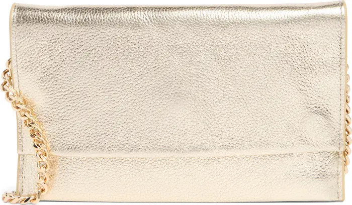 Rebecca Minkoff Lou Metallic Leather Convertible Clutch | Nordstromrack | Nordstrom Rack