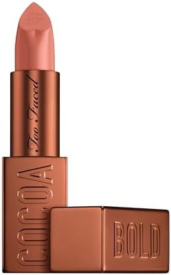 Too Faced Cocoa Bold Lipstick | Creamy, Nude Lipstick Shades with Demi-Matte Finish, 0.11 Ounce | Amazon (US)