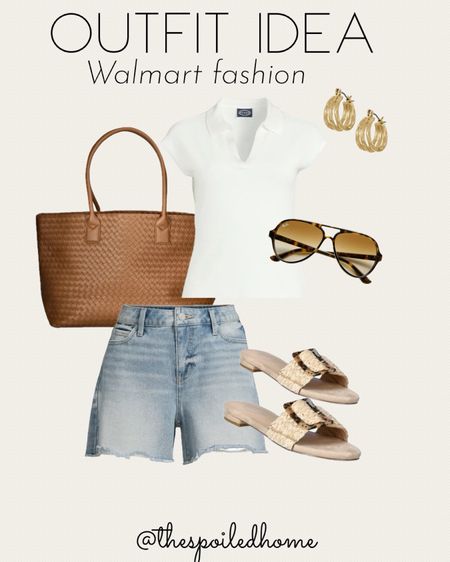 Out of office casual outfit idea how I styled it:
Size small top
Shorts size 4
Shoes true to size 
@walmartfashion #walmartpartner #walmartfashion

#LTKstyletip #LTKfindsunder50 #LTKover40