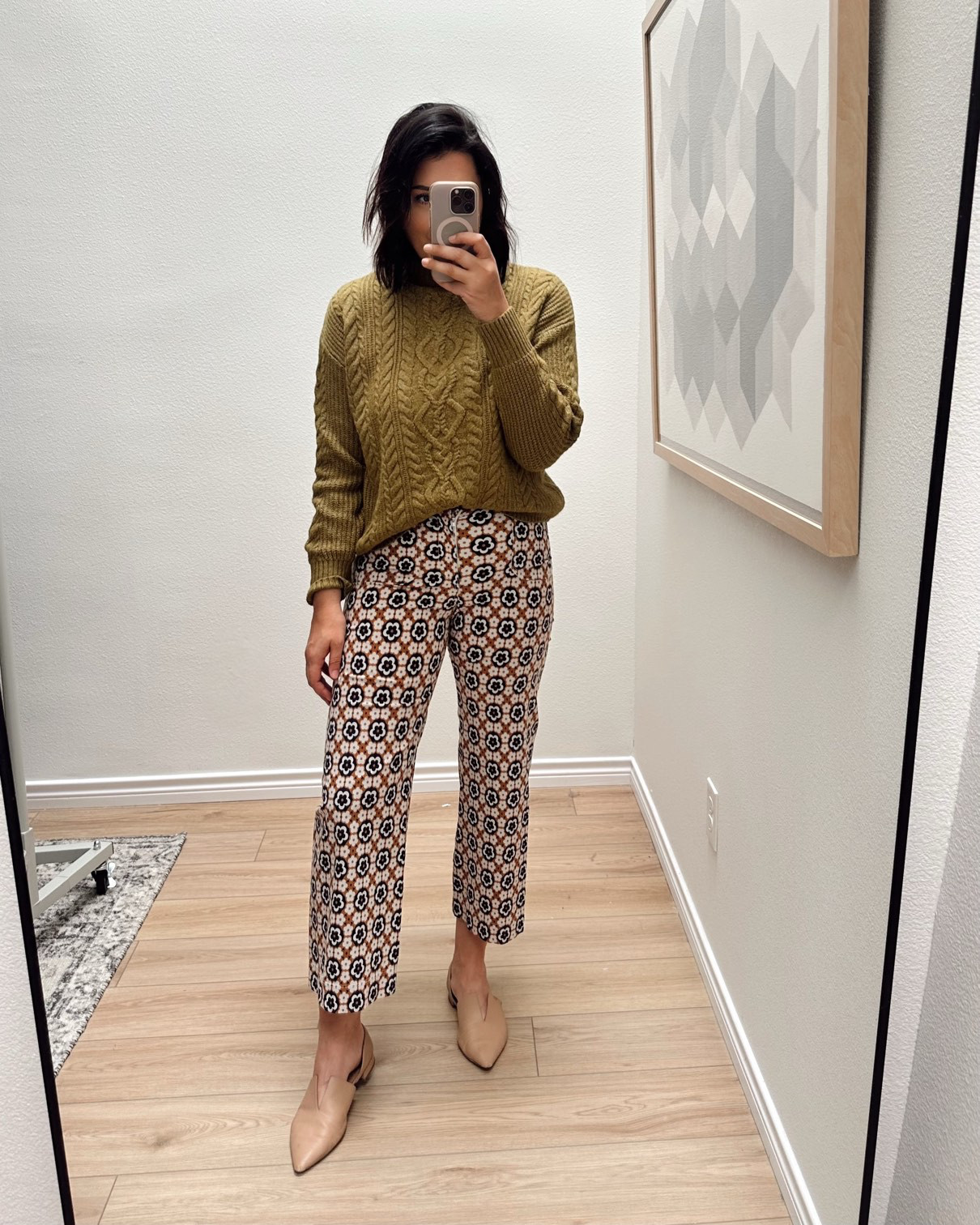 My sweater is on sale! I love this chartuese green this winter. I’m in the medium, fits TTS, not cropped but not super long! 

 #LTKCyberWeek #LTKFindsUnder50