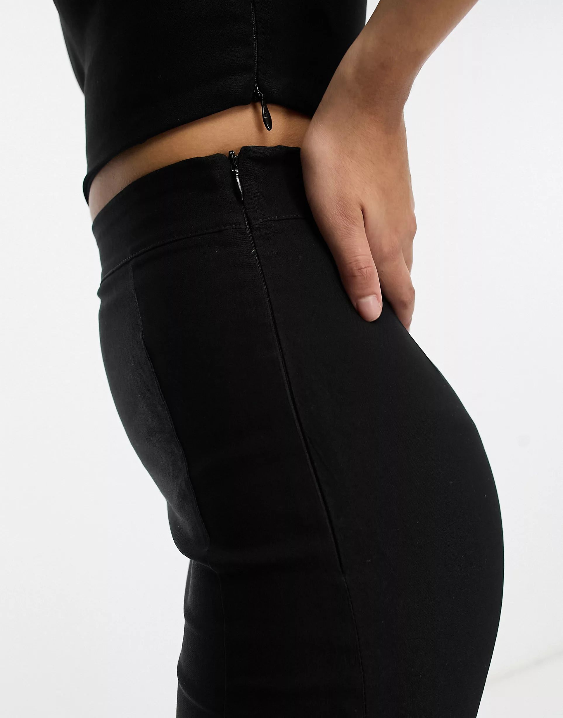 Vesper fishtail maxi skirt co-ord in black | ASOS (Global)