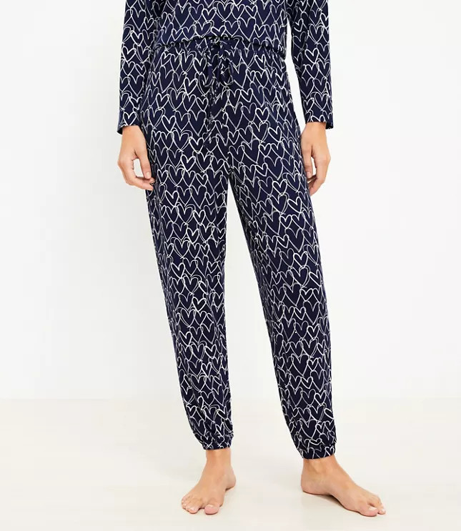 Happy Heart Pajama Pants | LOFT