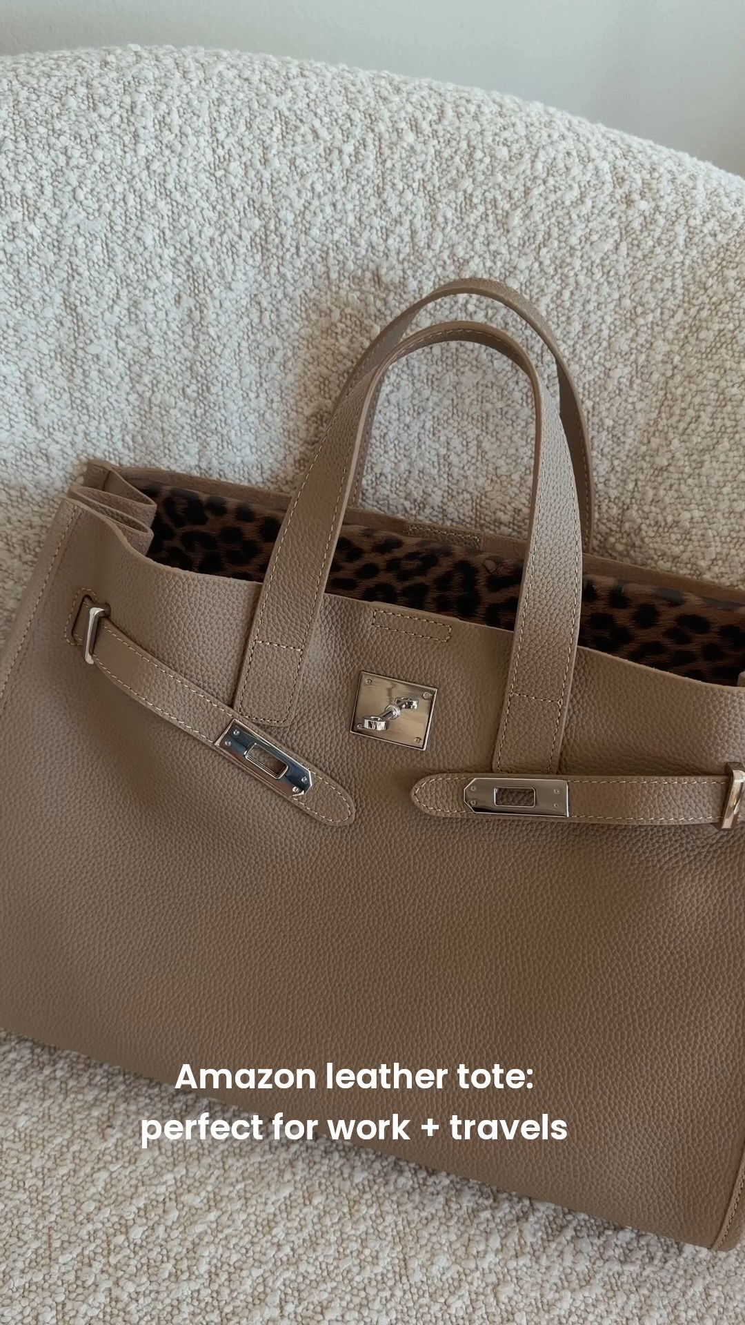 Amazon work tote that looks designer! Super roomy, fits my 14” laptop, large ring agenda, small gadgets, phone, journal and pens!

#LTKmomlife #LTKWorkwear #LTKOver40
