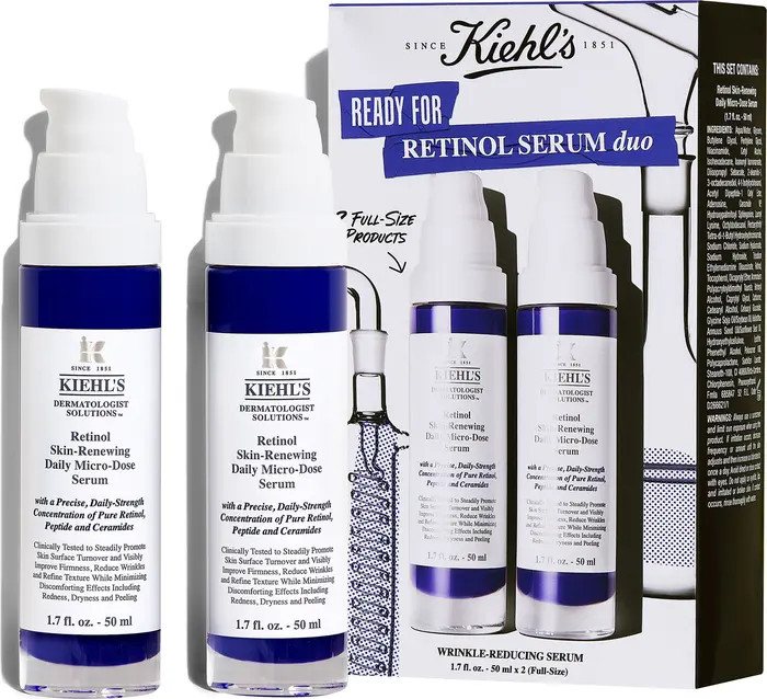 Kiehl's Since 1851 Retinol Skin-Renewing Daily Micro-Dose Serum Duo $184 Value | Nordstrom | Nordstrom