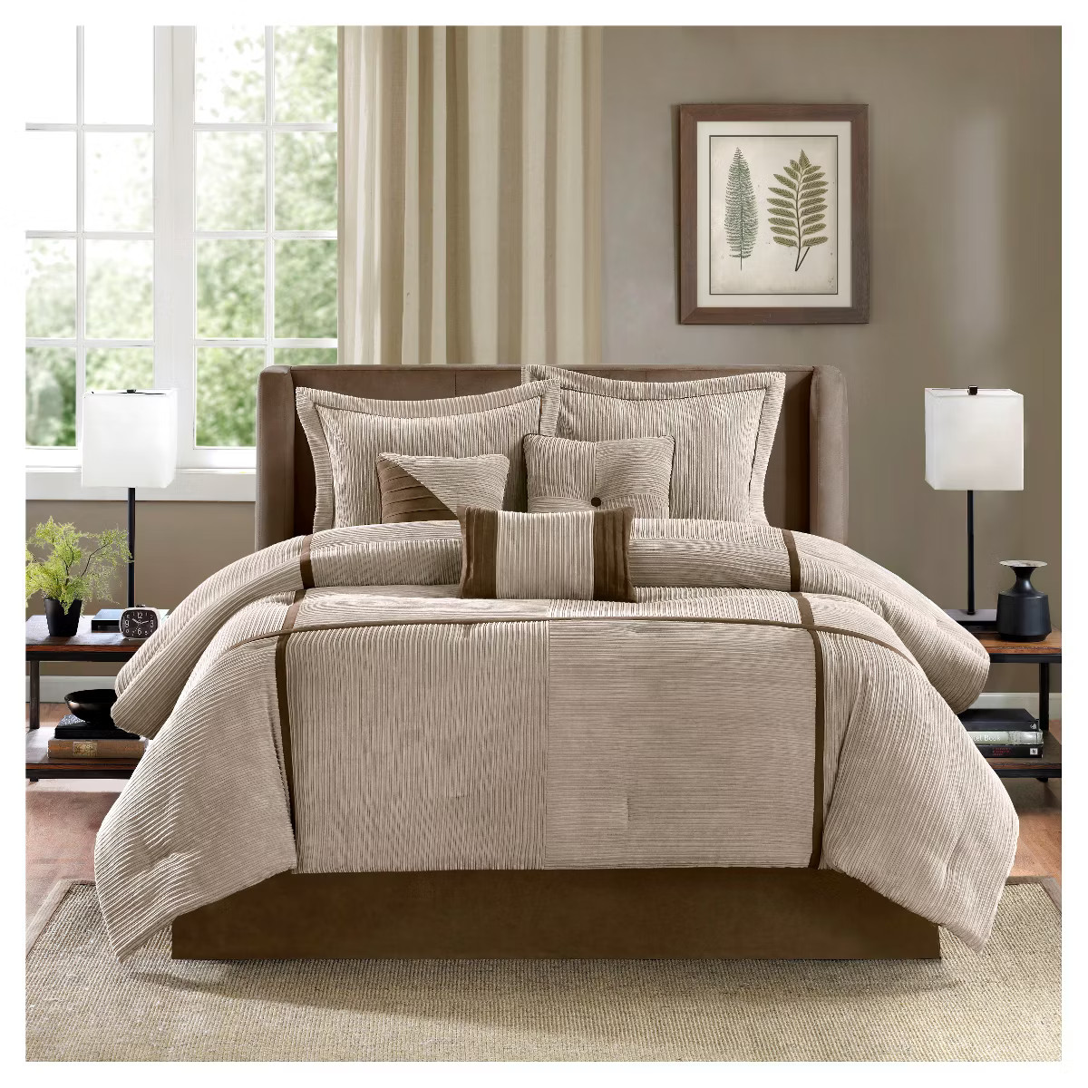 Caldwell Corduroy Comforter Set - Taupe | Target