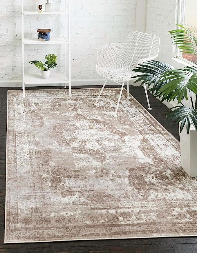Unique Loom Sofia Collection Traditional Vintage Beige Area Rug (4' x 6') | Amazon (US)