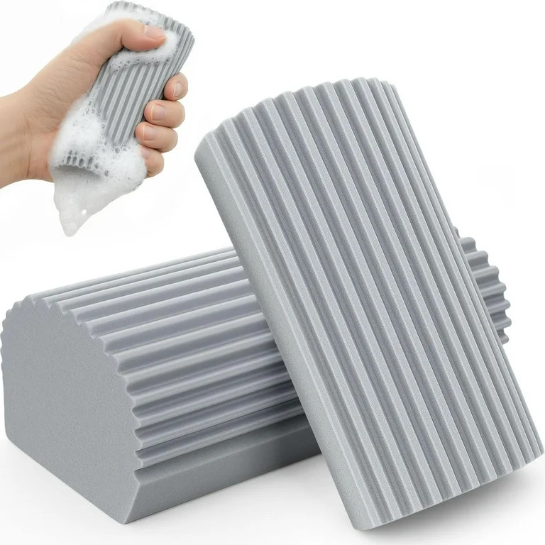 2-Pack Magic Cleaning Sponges - Extra Damp Dusting Sponges for Baseboards, Vents, Ceiling Fans & ... | Walmart (US)