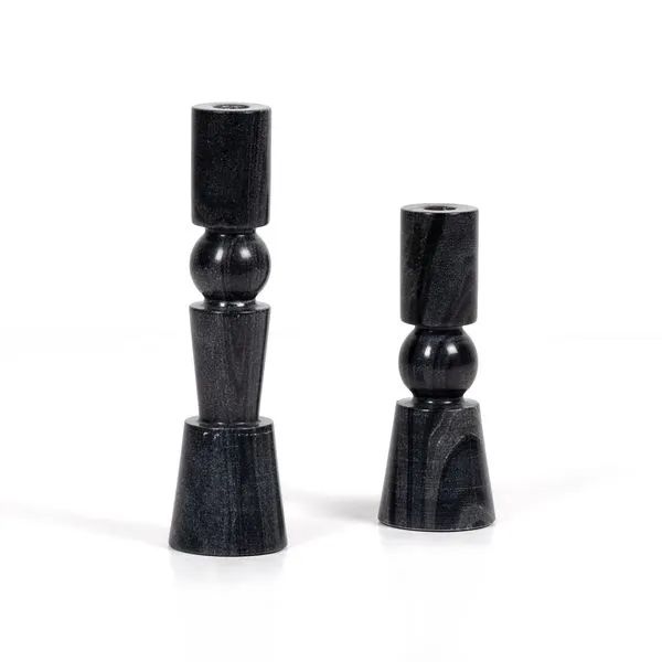 Rosette Taper Candlesticks, Set of 2 | Scout & Nimble